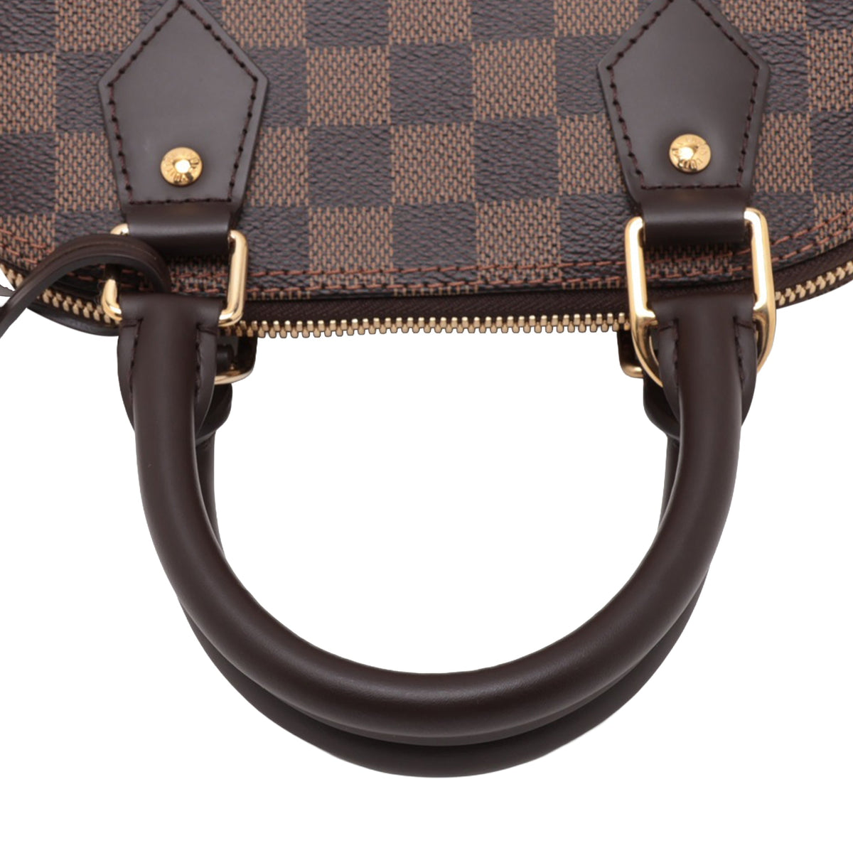 Louis Vuitton Damier Ebene Alma BB — Brown