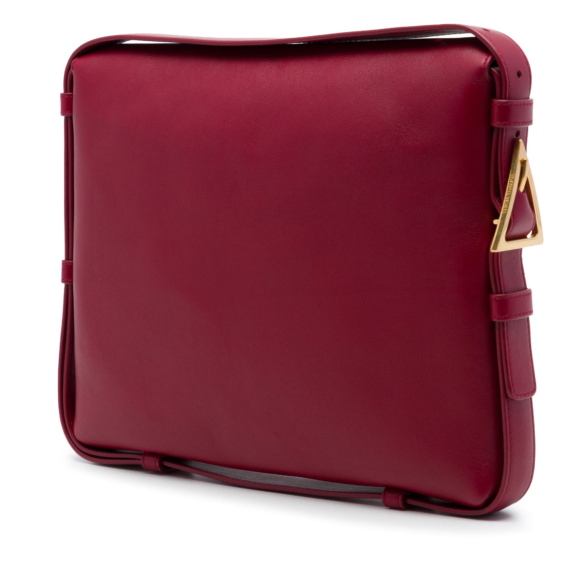 Bottega Veneta Calfskin Cradle Shoulder Bag — Red