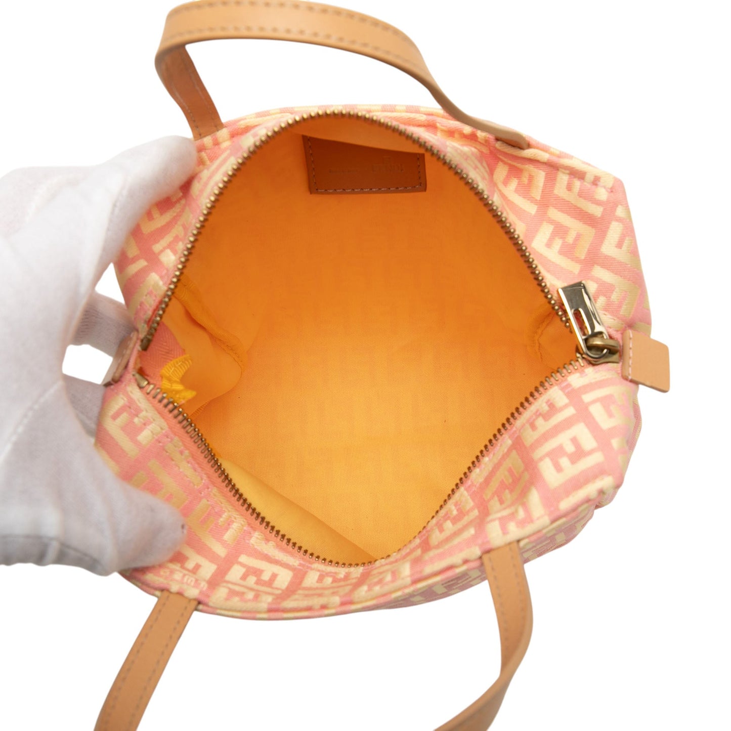 Fendi Mini Zucchino Canvas Handbag