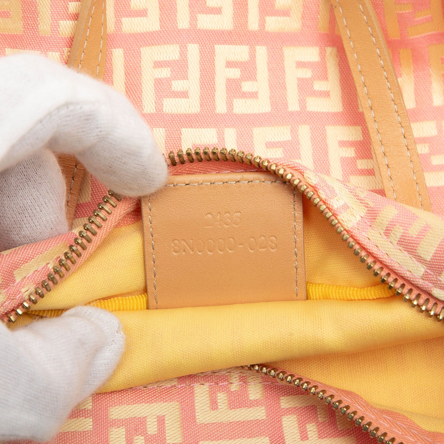 Fendi Mini Zucchino Canvas Handbag