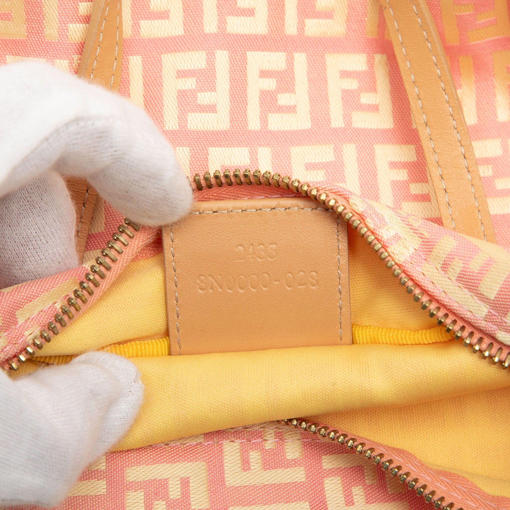 Fendi Mini Zucchino Canvas Handbag