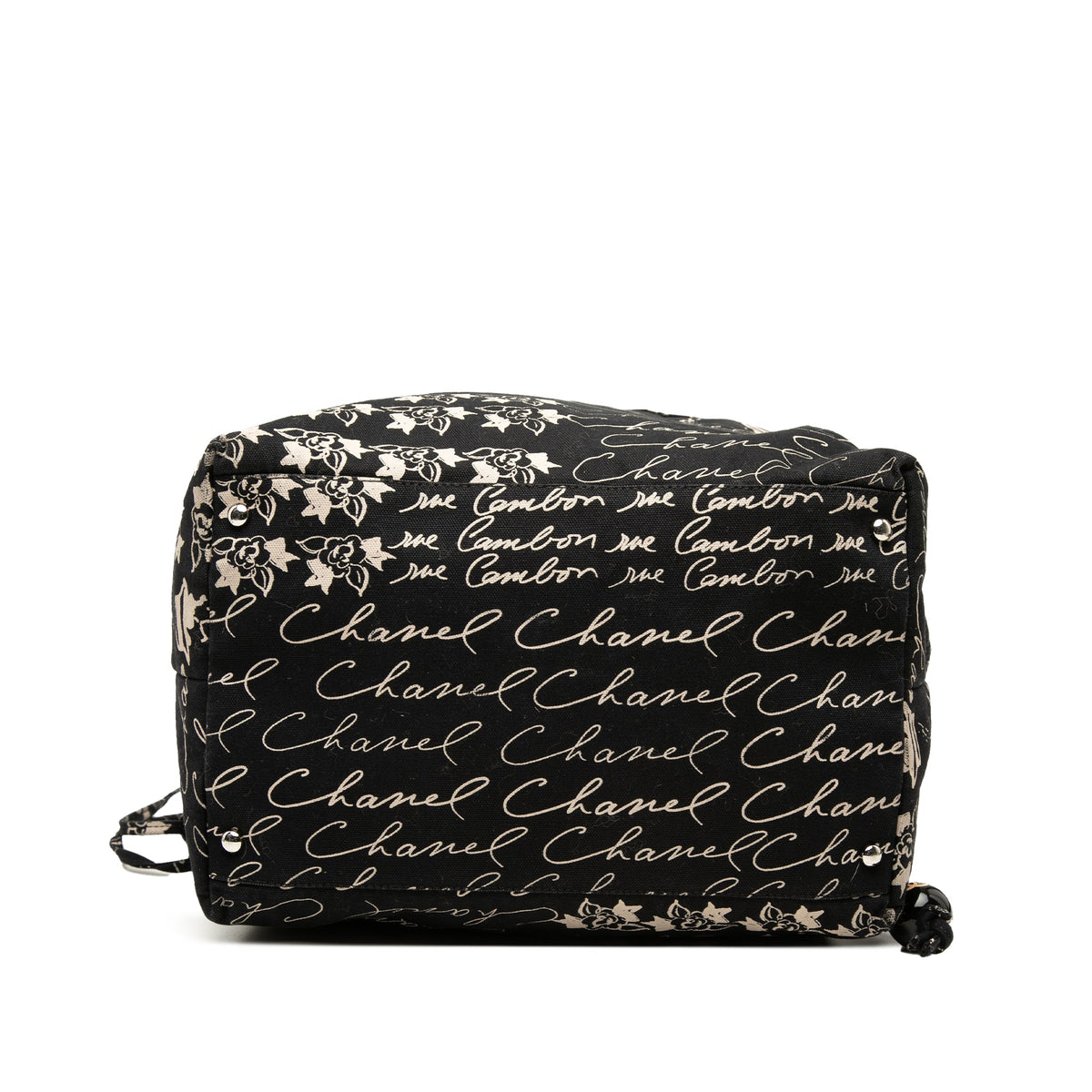 Chanel CC Canvas Grafitti Drawstring Tote