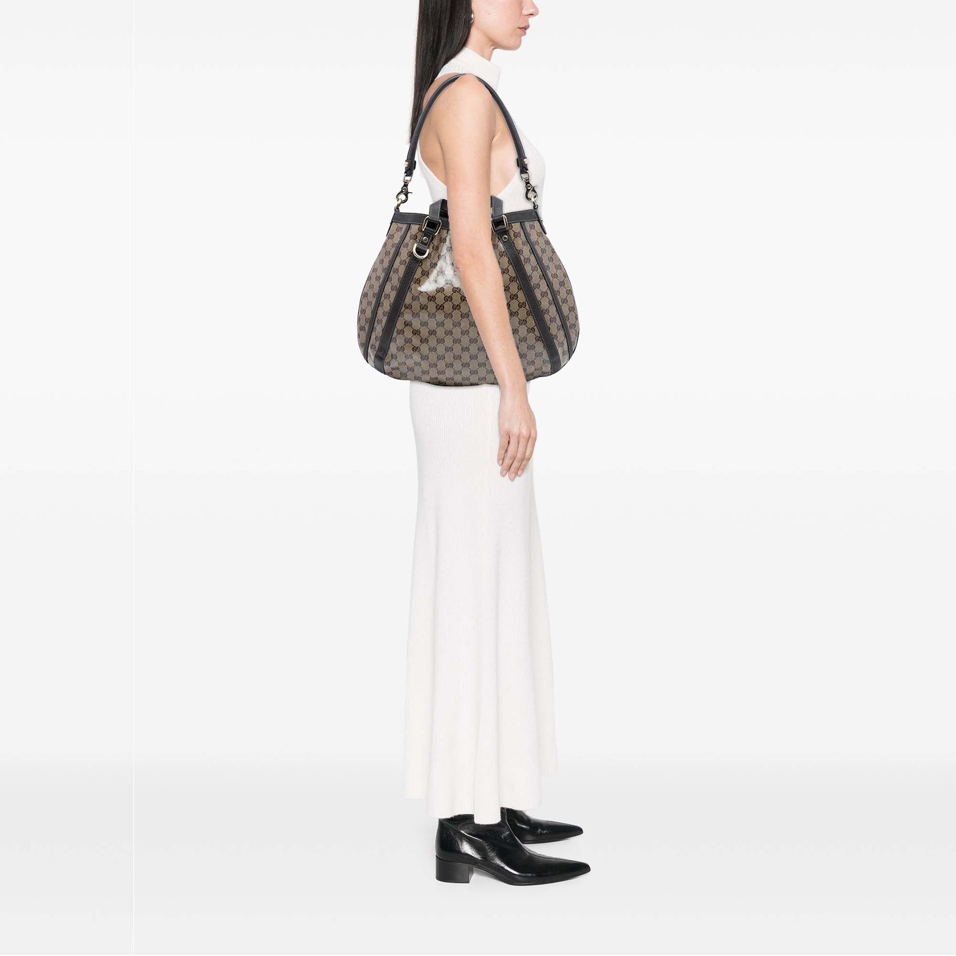 Gucci GG Crystal Abbey D Ring Convertible Tote