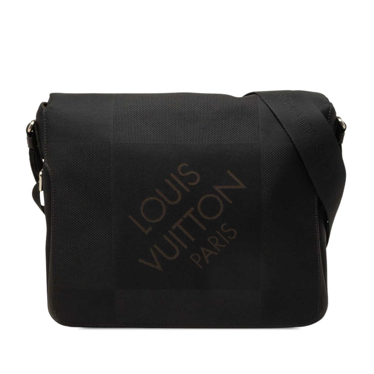 Louis Vuitton Damier Geant Messenger Bag — Black