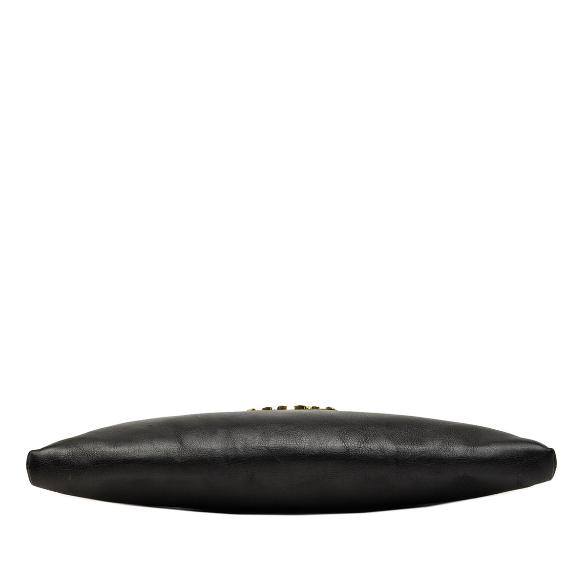 Celine Calfskin Triomphe Wiltern Shoulder Bag — Black