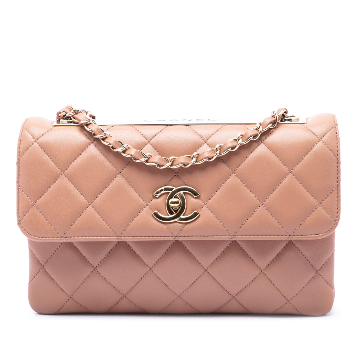 Chanel Medium Quilted Lambskin Trendy CC Flap — Brown