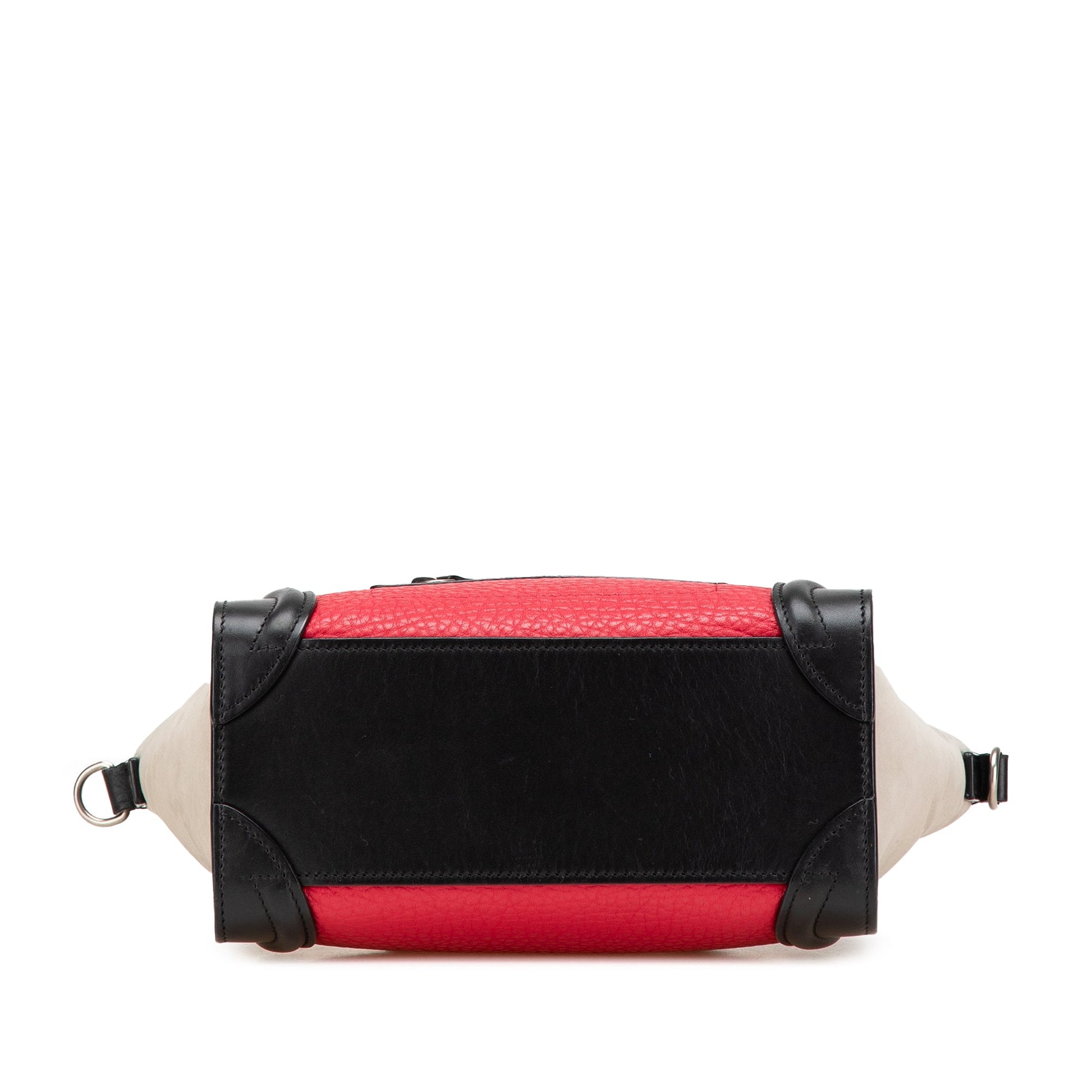 Celine Nano Tricolor Nubuck and Calfskin Luggage Tote