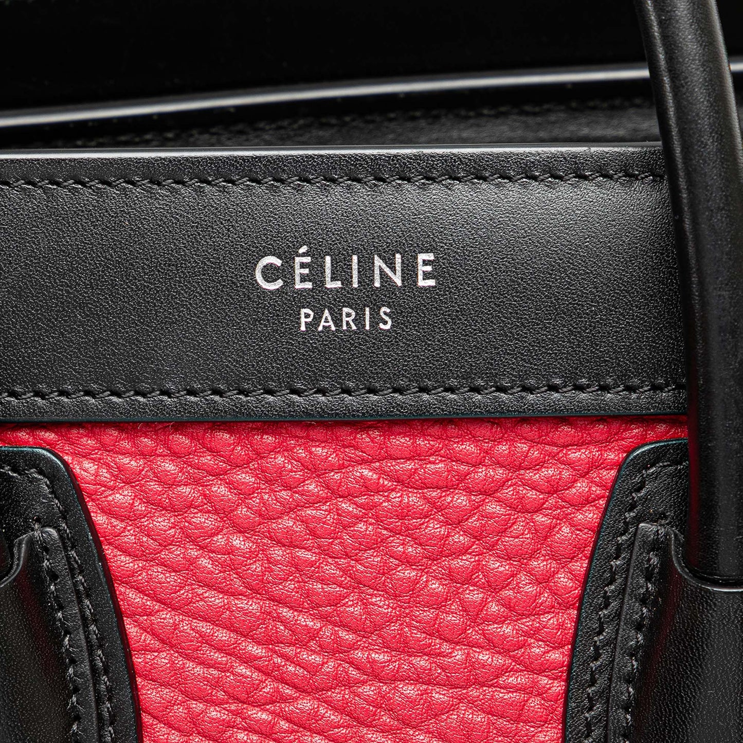 Celine Nano Tricolor Nubuck and Calfskin Luggage Tote