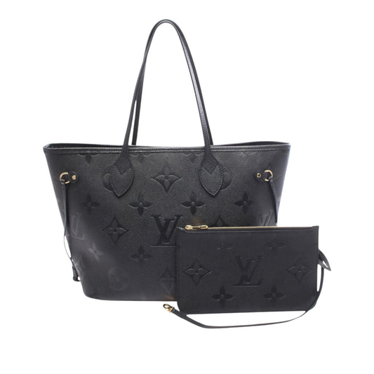 Louis Vuitton Monogram Giant Empreinte Neverfull MM — Black