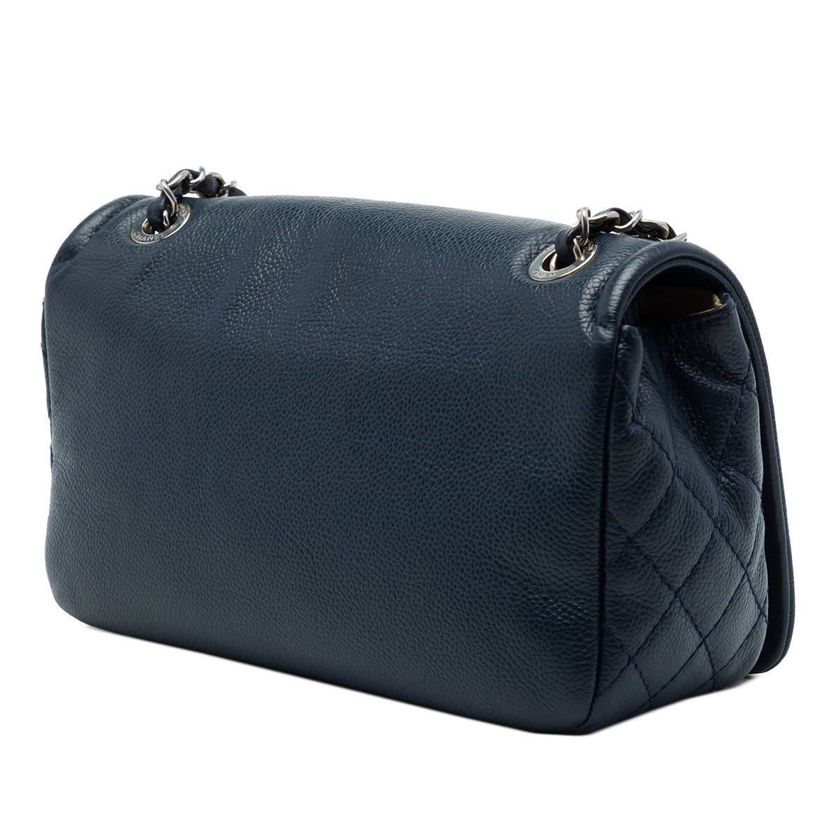Chanel Small Caviar CC Timeless Flap — Blue