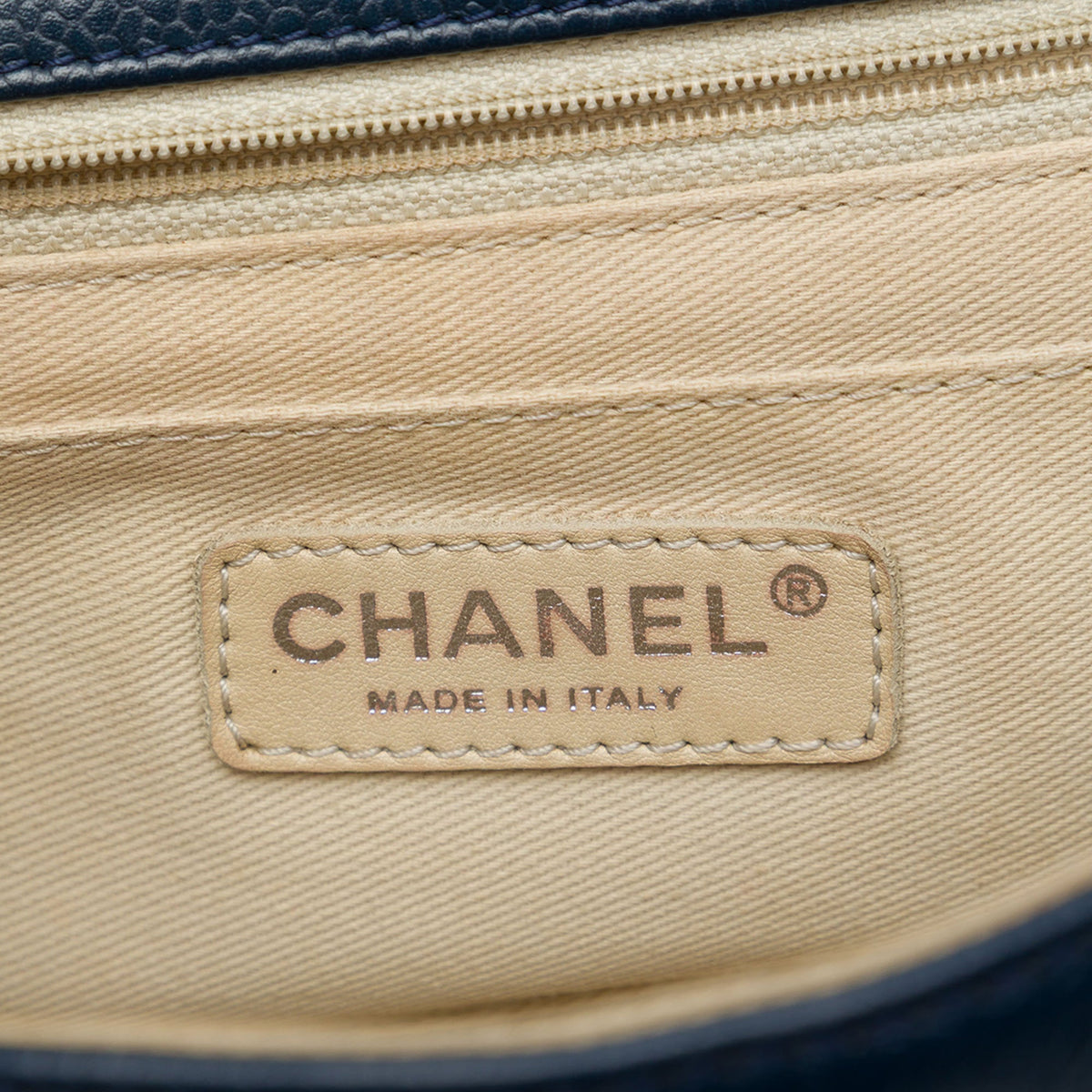 Chanel Small Caviar CC Timeless Flap — Blue