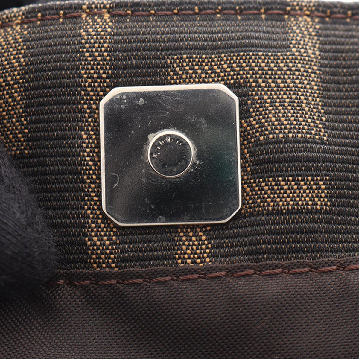 Fendi Zucca Canvas Handbag — Brown