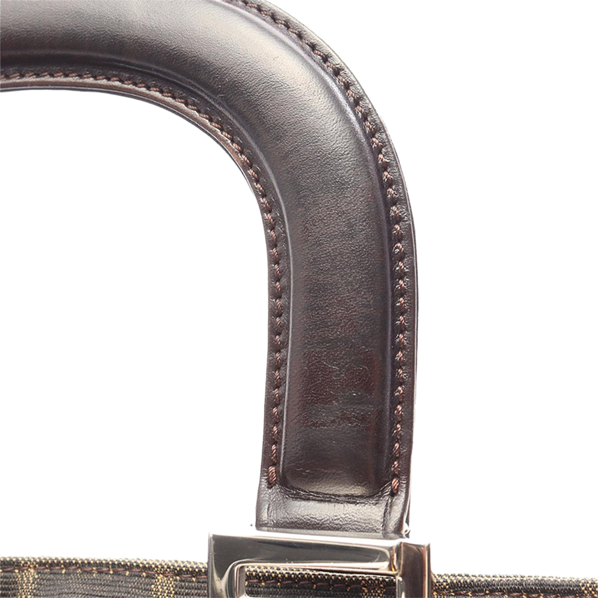 Fendi Zucca Canvas Handbag — Brown