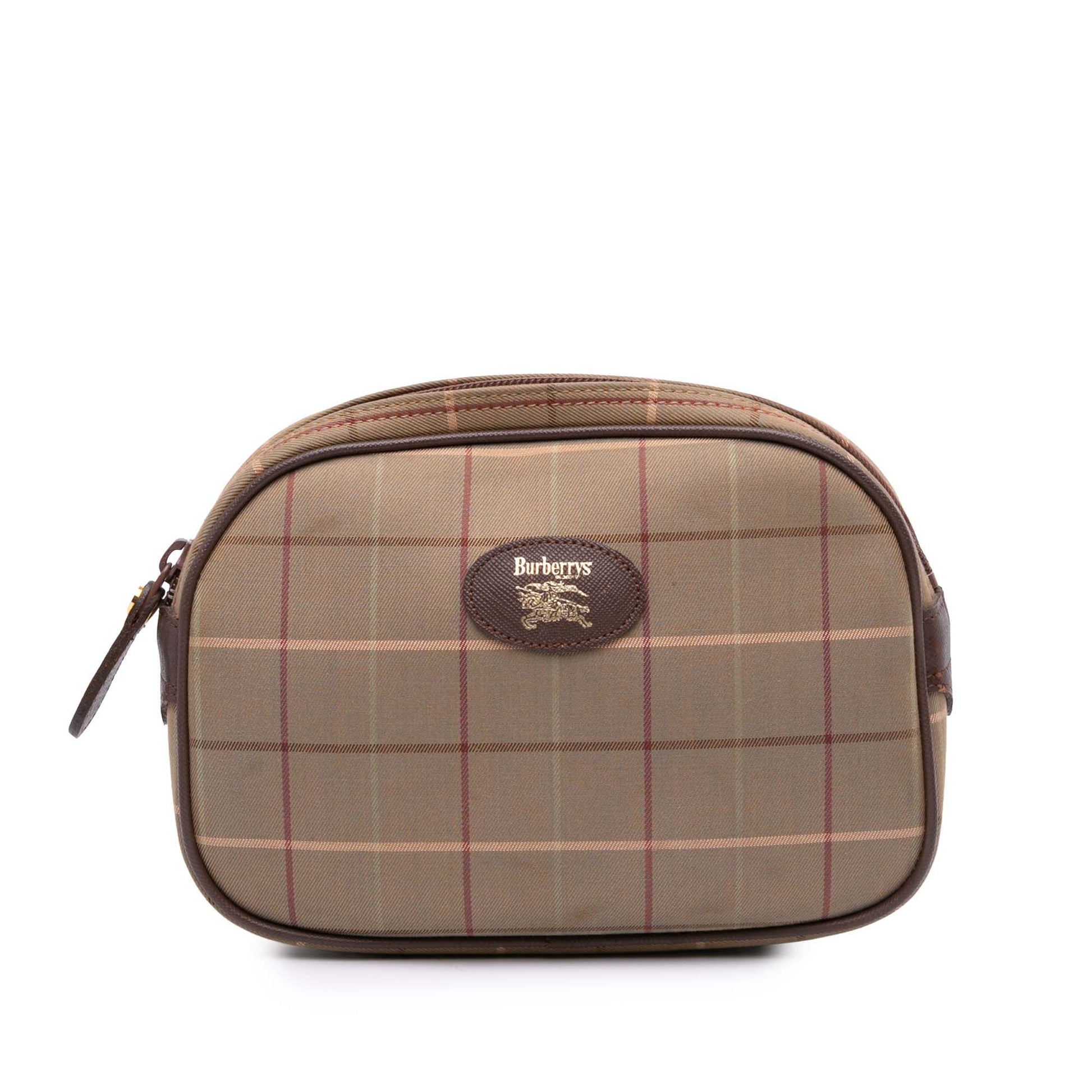 Burberry Vintage Check Canvas Clutch