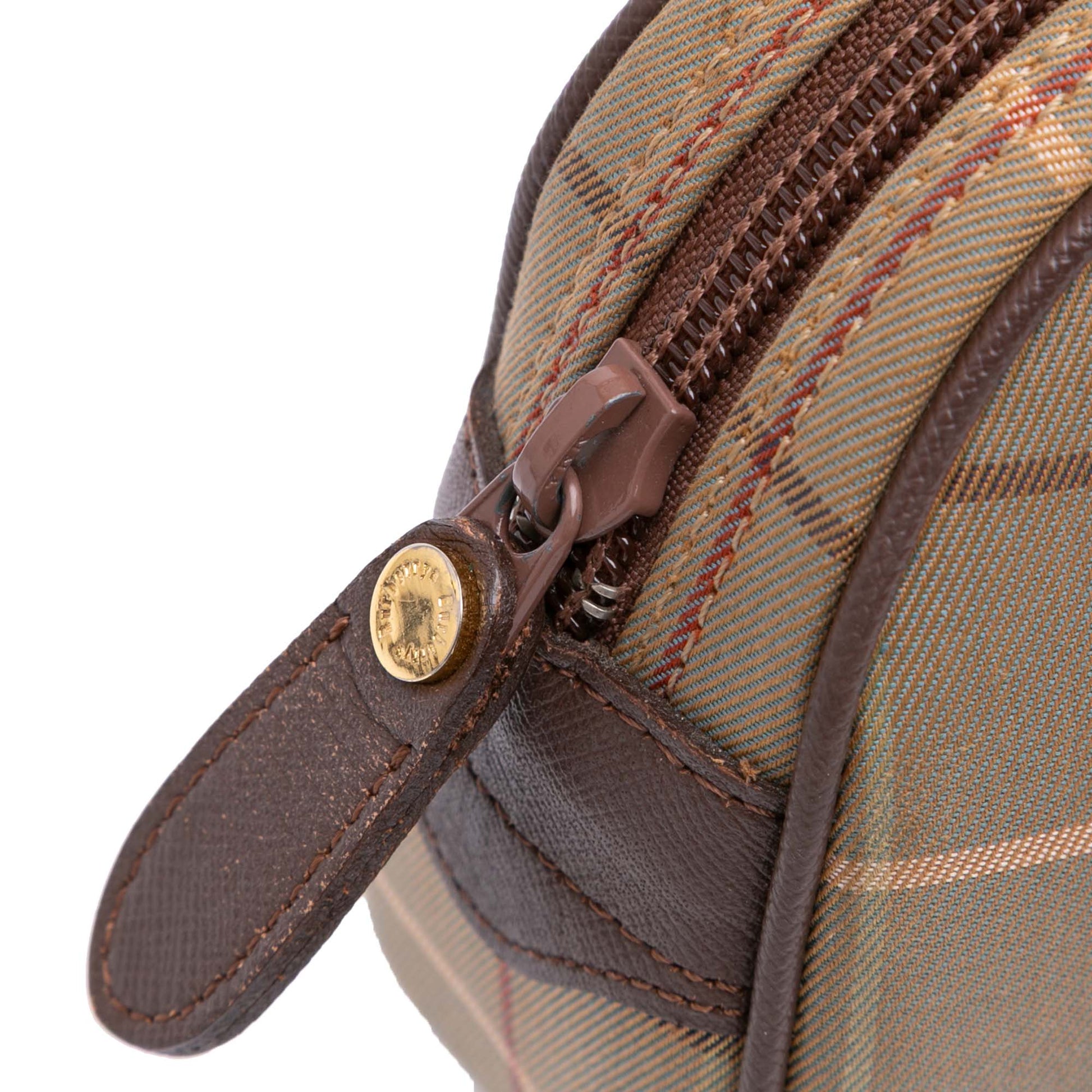 Burberry Vintage Check Canvas Clutch