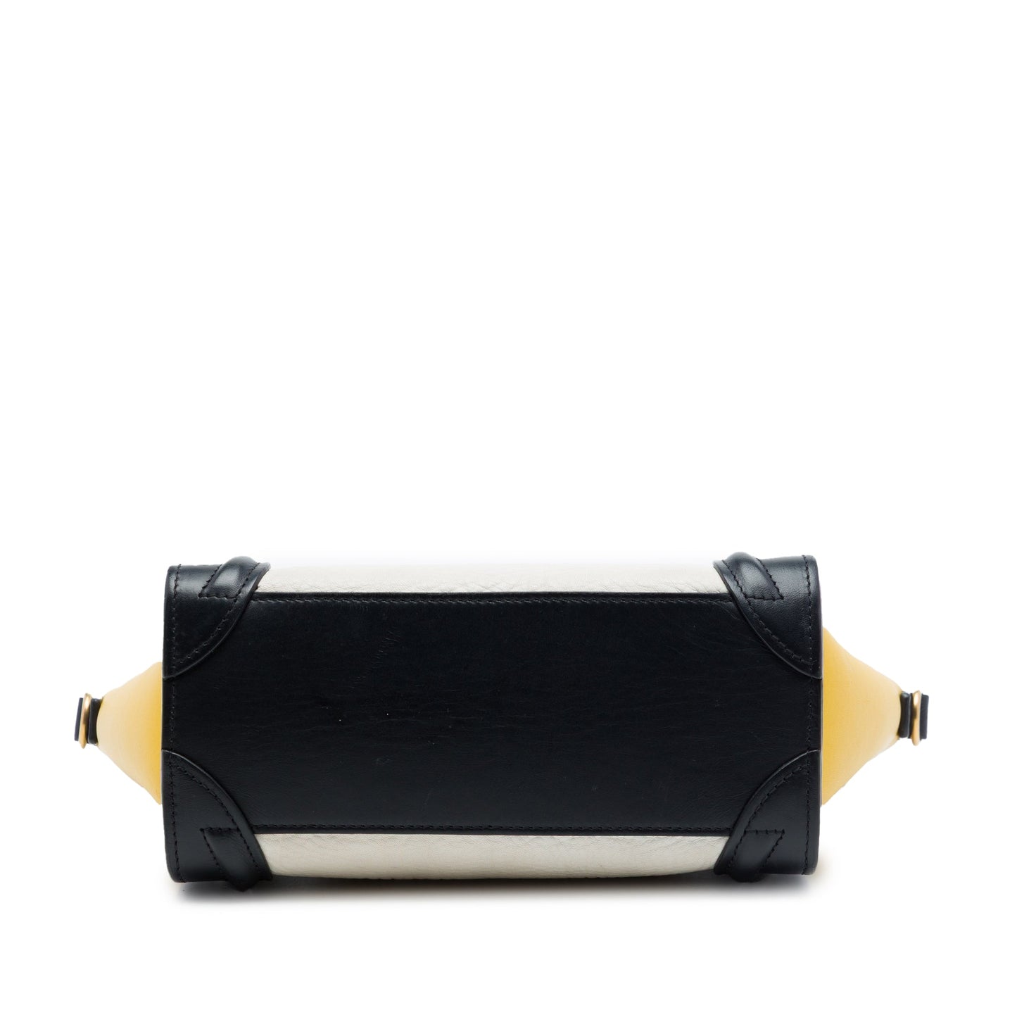 Celine Nano Tricolor Nubuck and Drummed Calfskin Luggage Tote