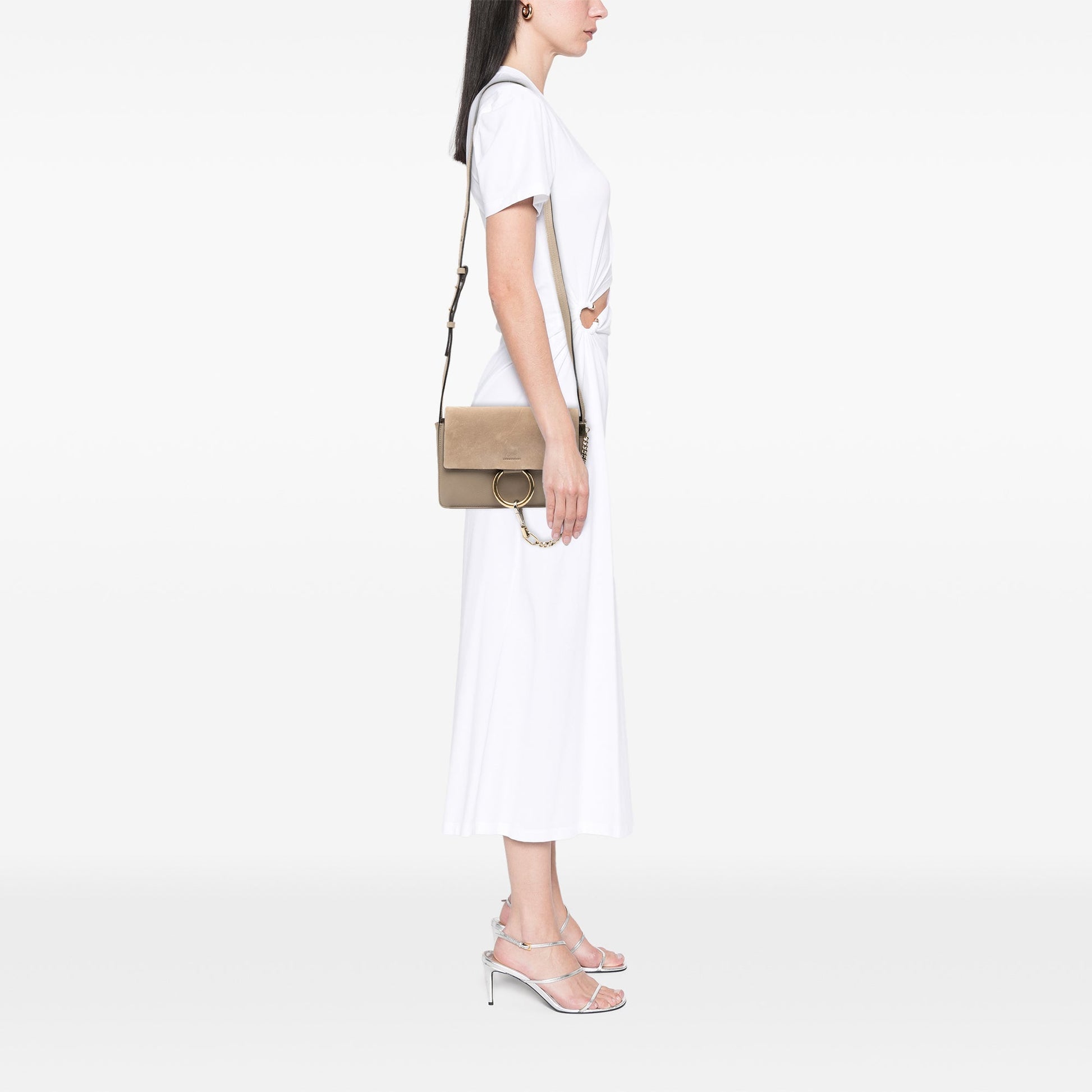 Chloé Small Suede and Calfskin Faye Crossbody