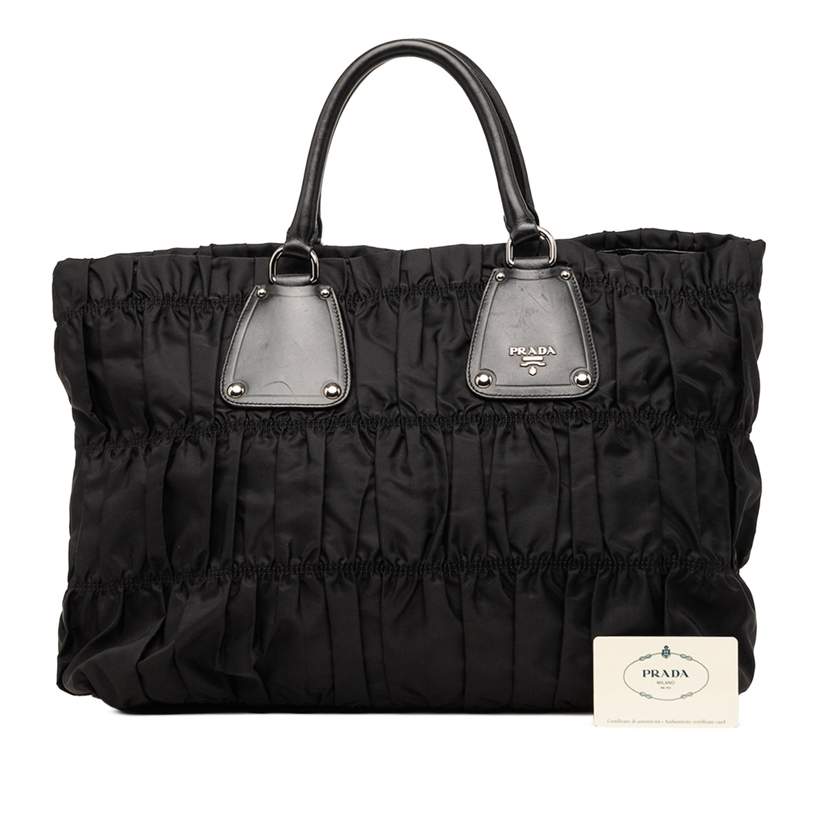 Prada Tessuto Gaufre Tote