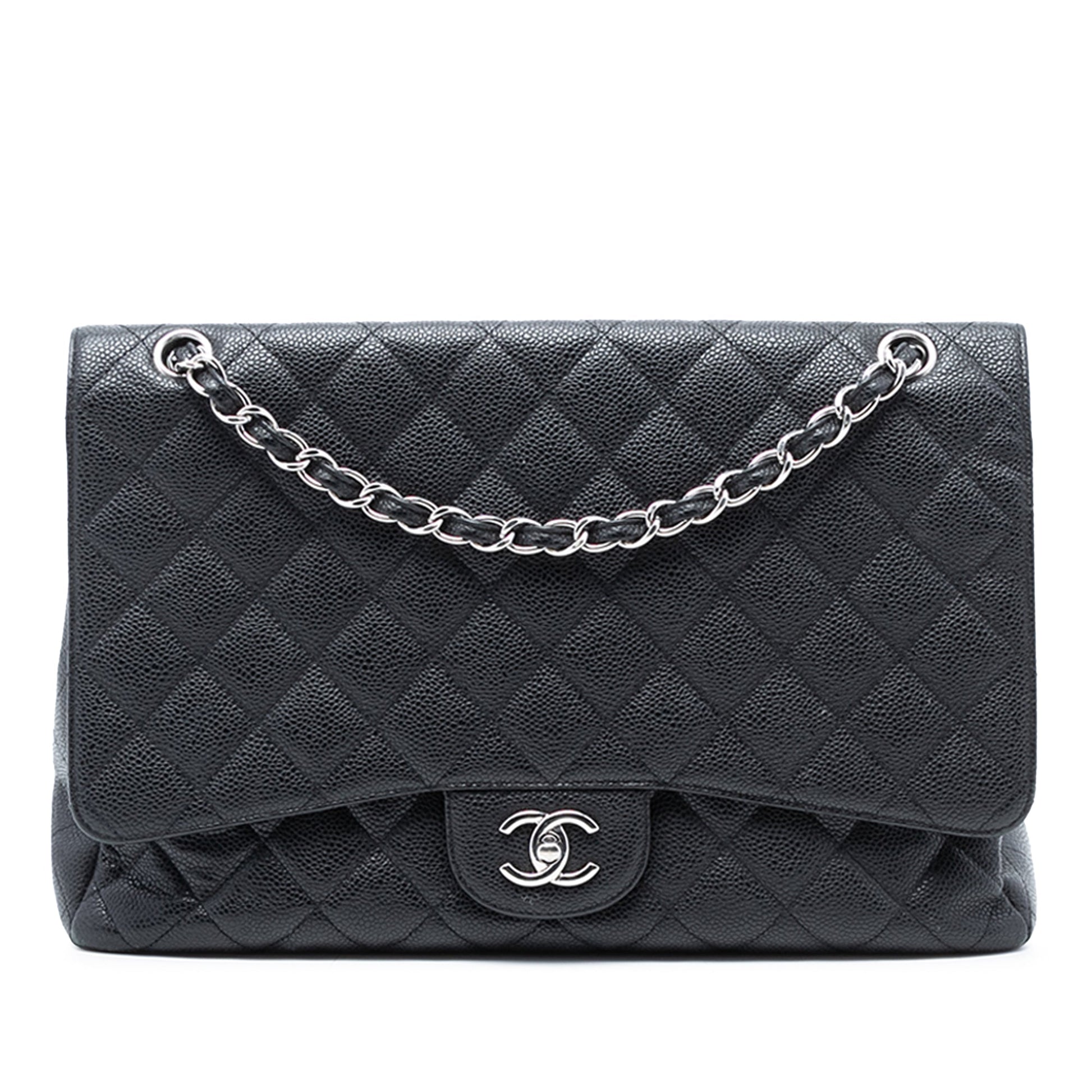 Chanel Maxi Classic Caviar Single Flap