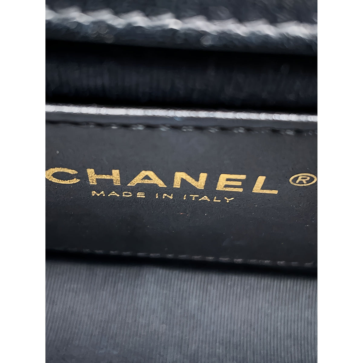 Chanel Mini CC Quilted Lambskin Logo Chain Flap — Black