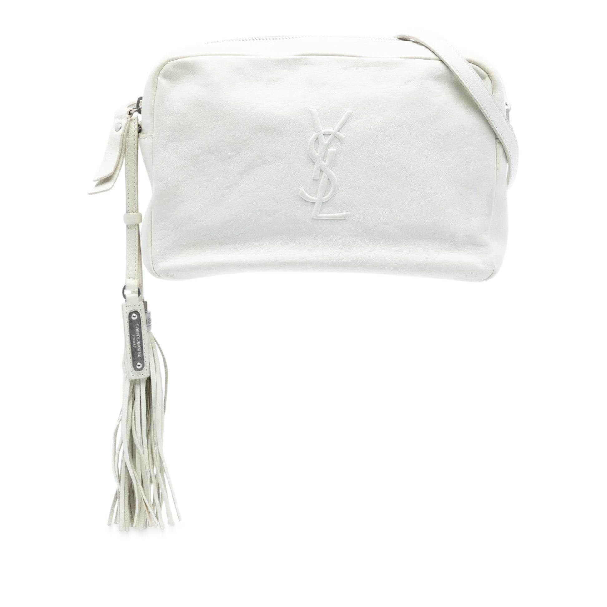 Saint Laurent Small Lambskin Monogram Lou Camera Bag
