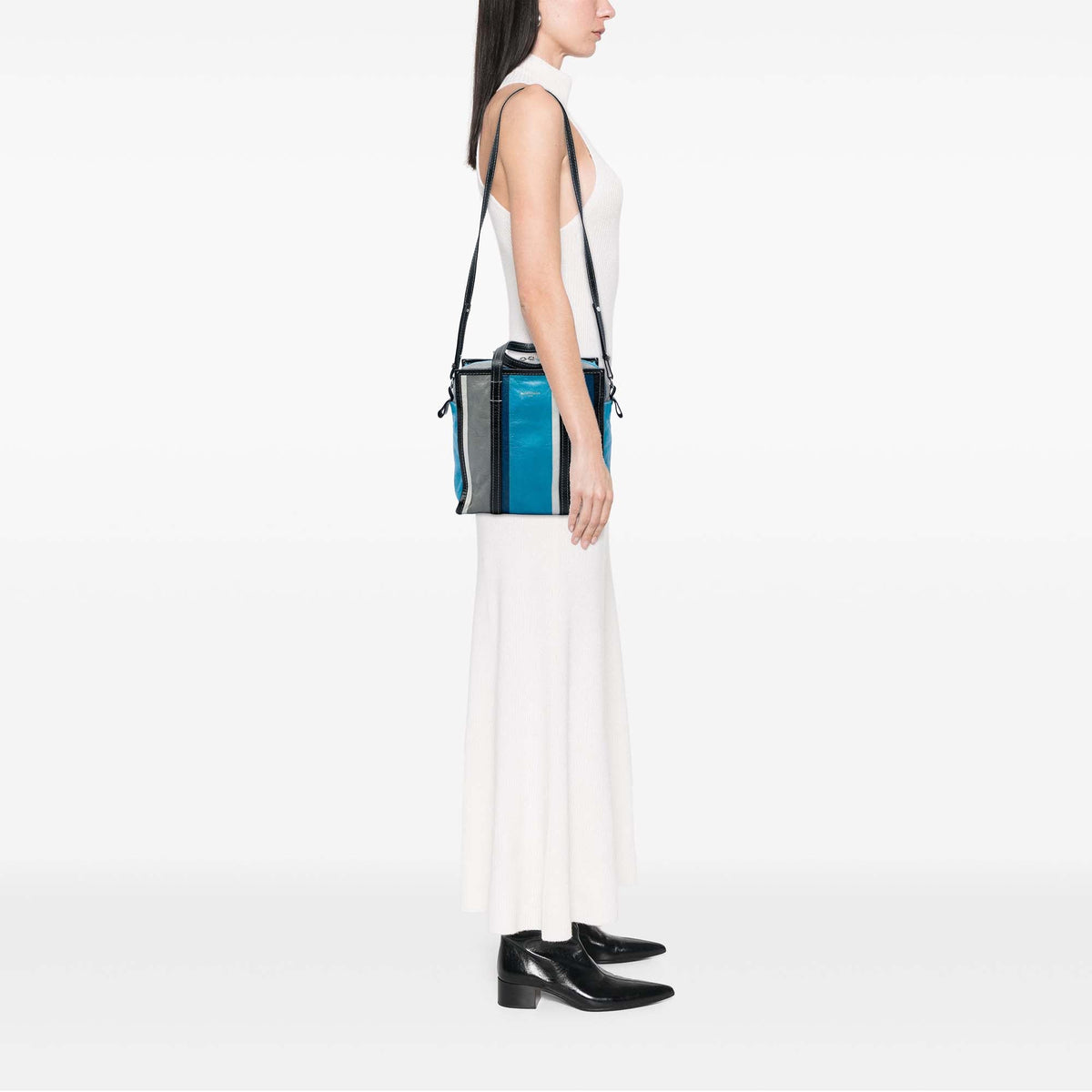 Balenciaga Lambskin Bazar Shopper Satchel S