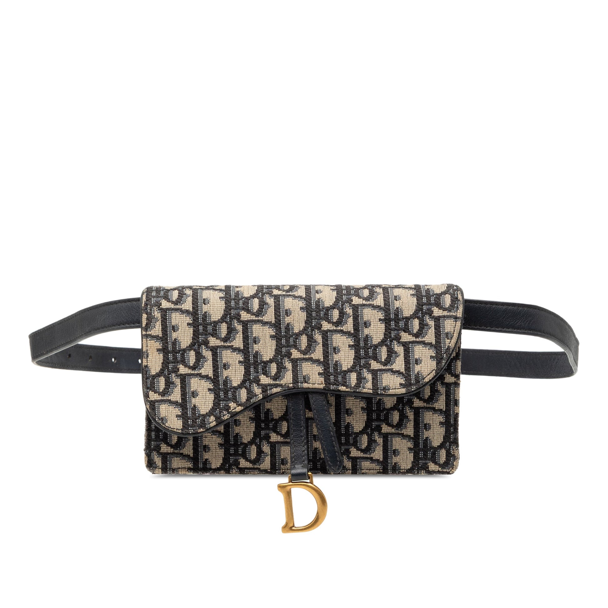 Dior Oblique Canvas Saddle Belt Bag