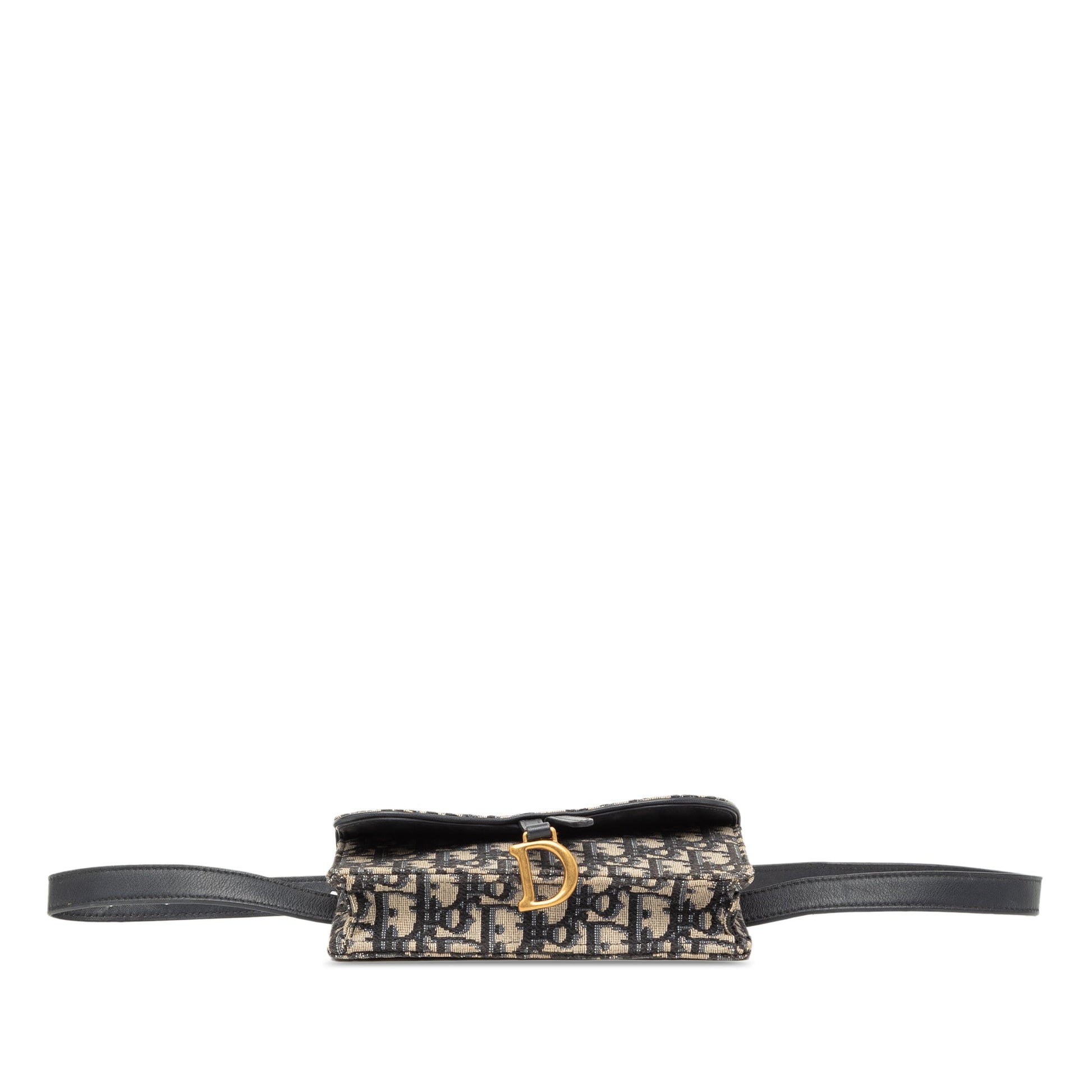 Dior Oblique Canvas Saddle Belt Bag