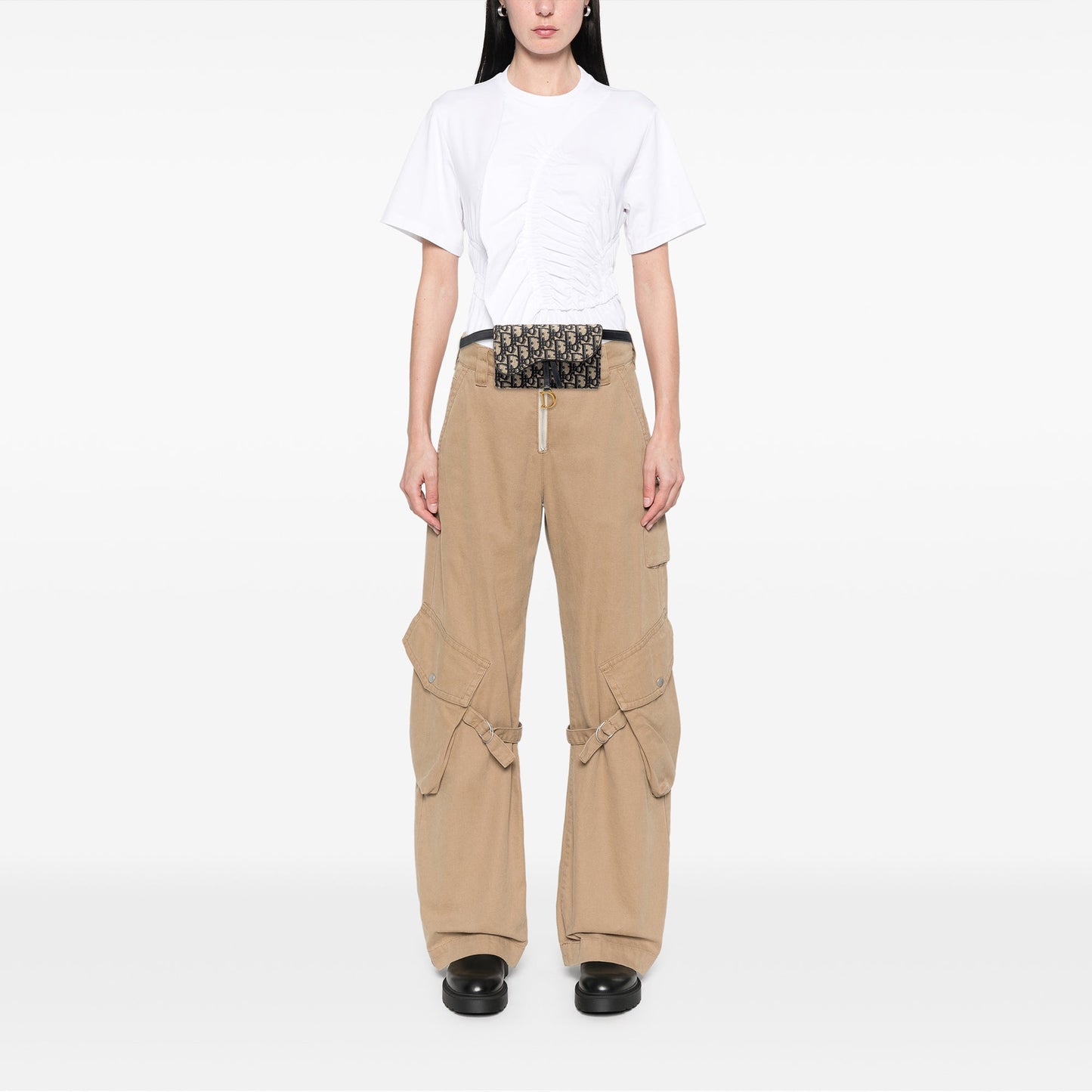 Dior Oblique Canvas Saddle Belt Bag