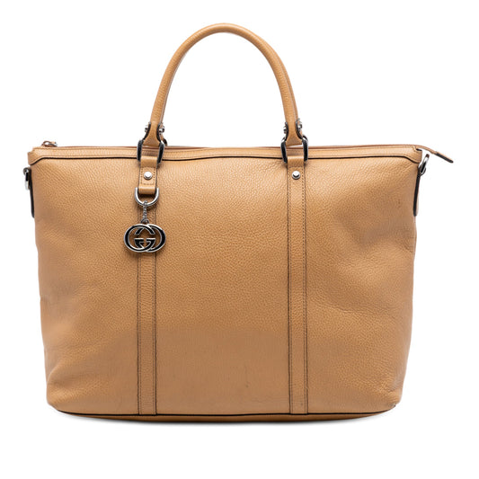 Gucci Leather GG Charm Satchel