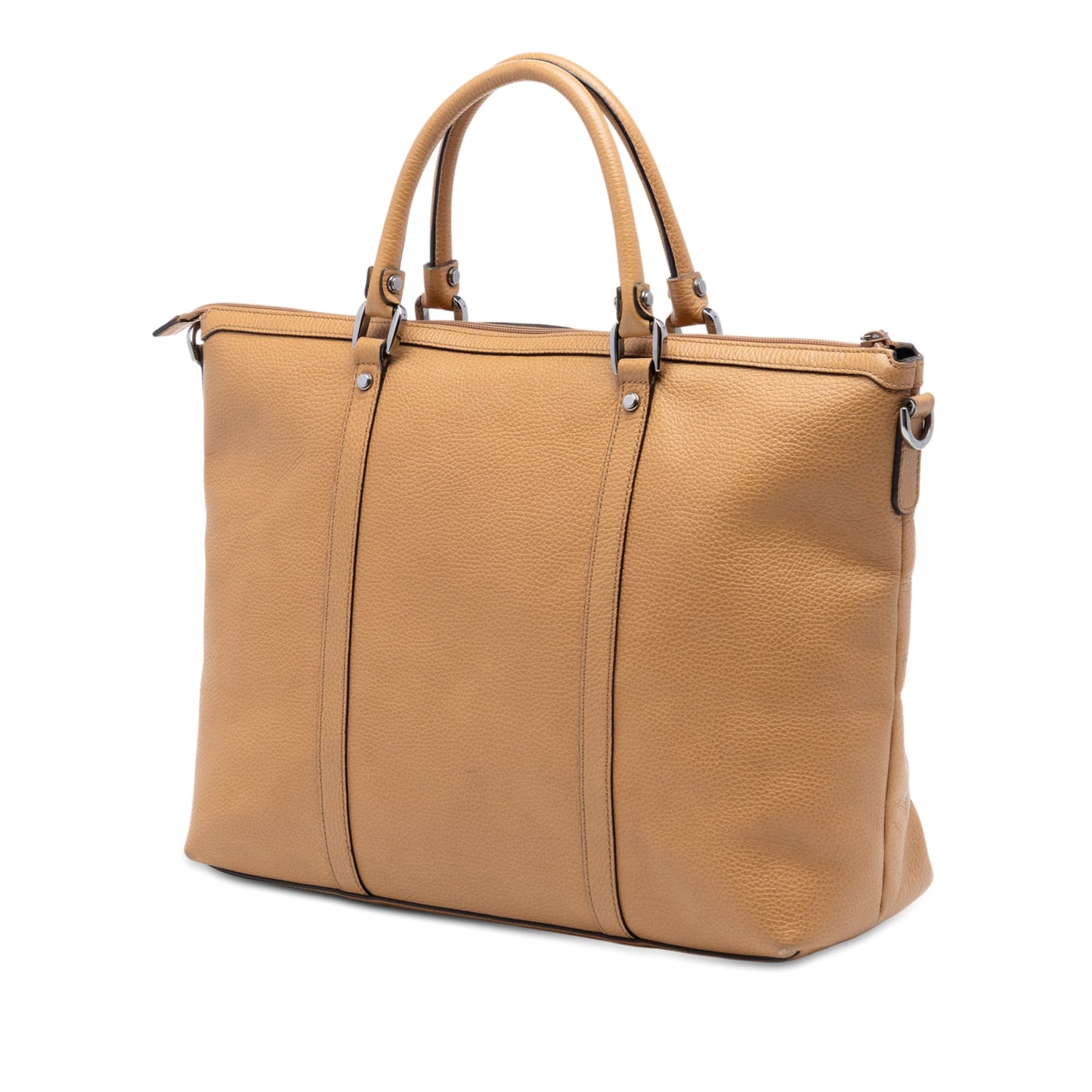 Gucci Leather GG Charm Satchel