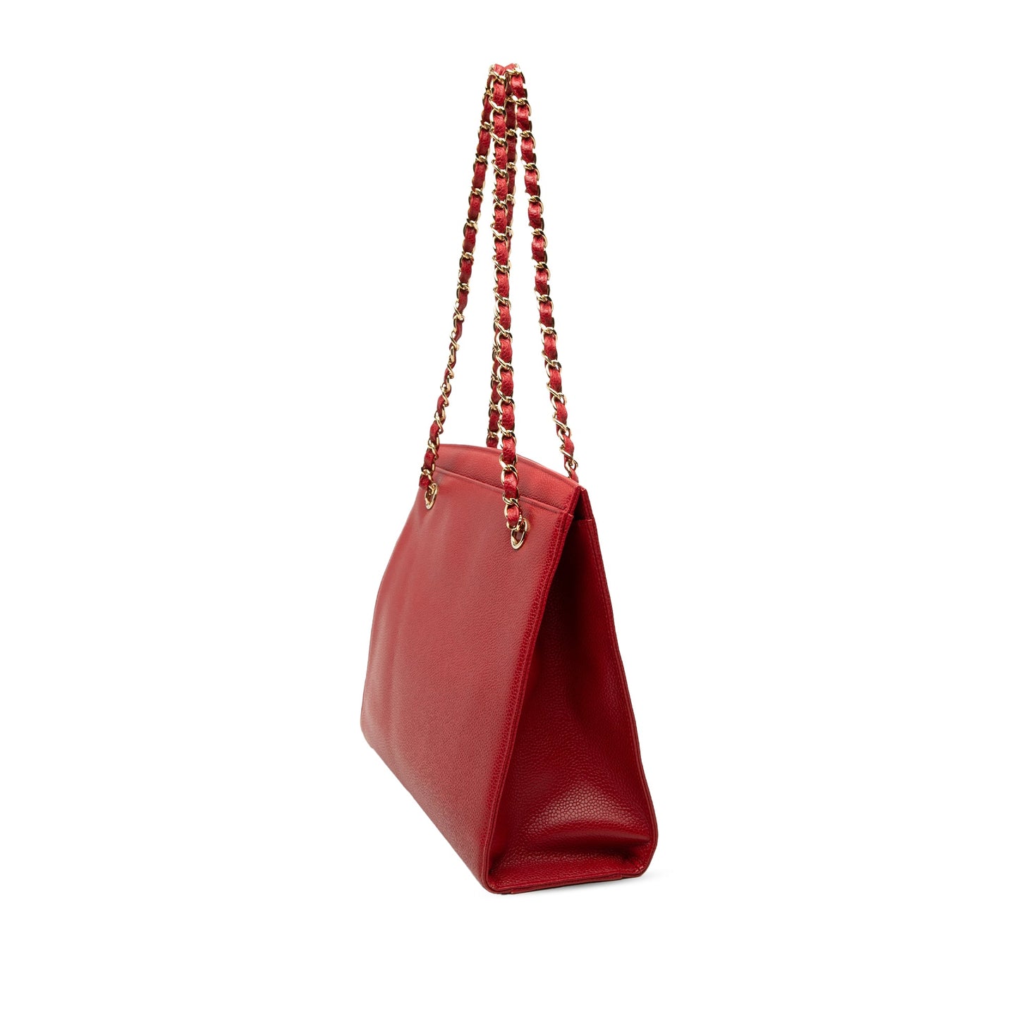 Chanel CC Caviar Turn Lock Chain Tote
