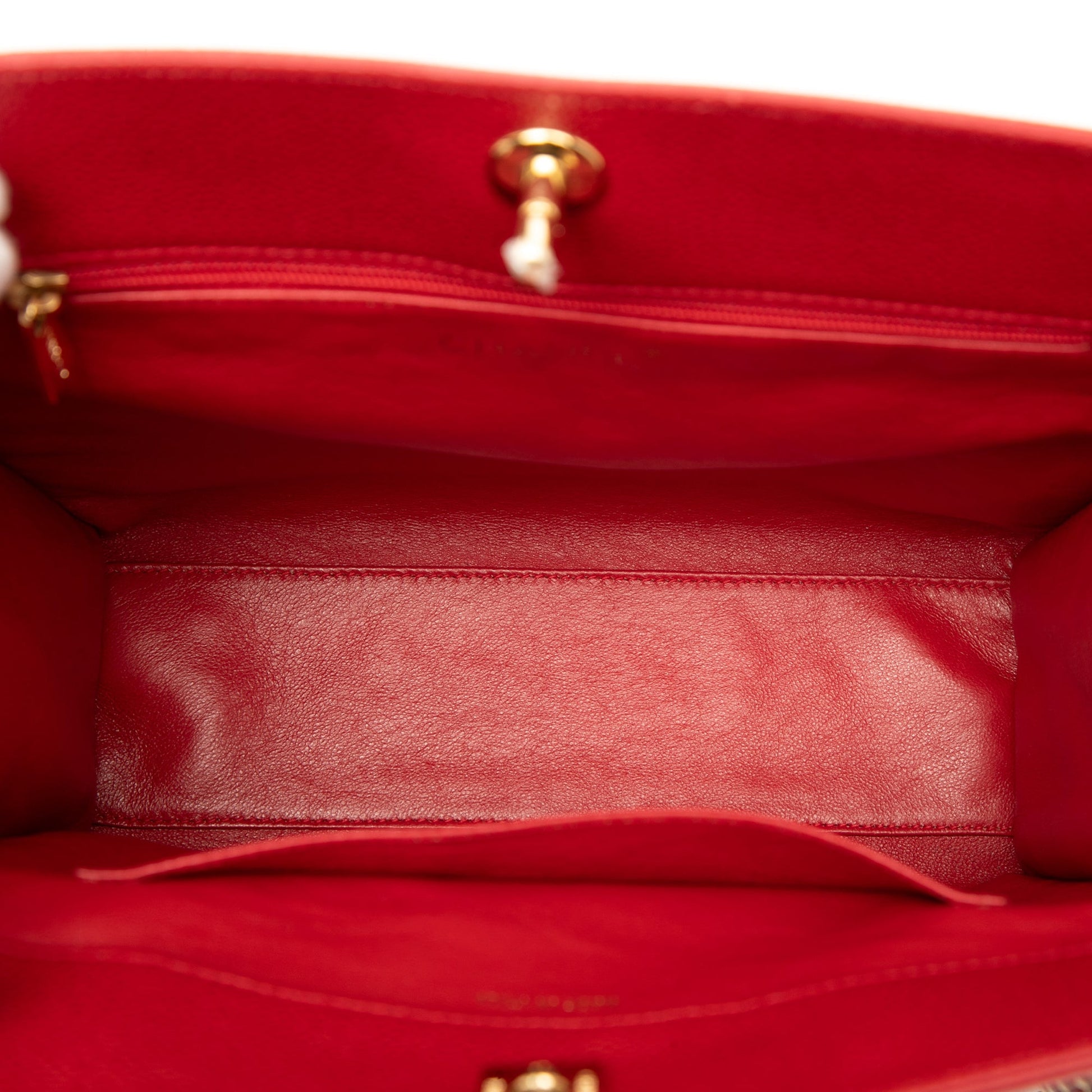 Chanel CC Caviar Turn Lock Chain Tote