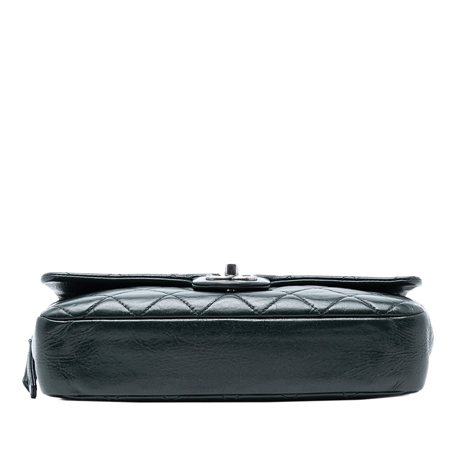 Chanel Medium Glazed Calfskin Duo Color Flap