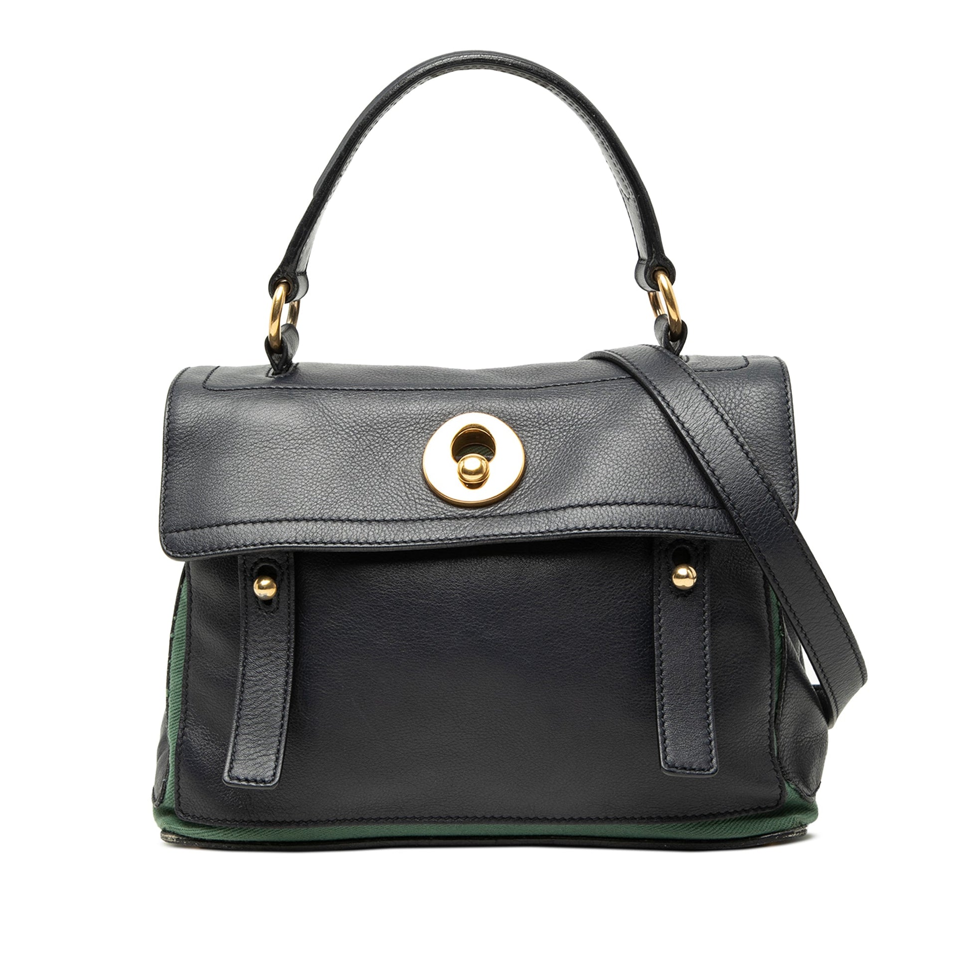 Saint Laurent Small Leather Muse Two Satchel