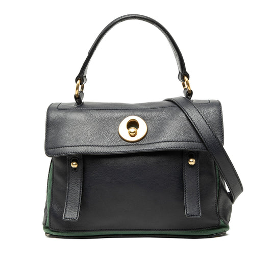Saint Laurent Small Leather Muse Two Satchel