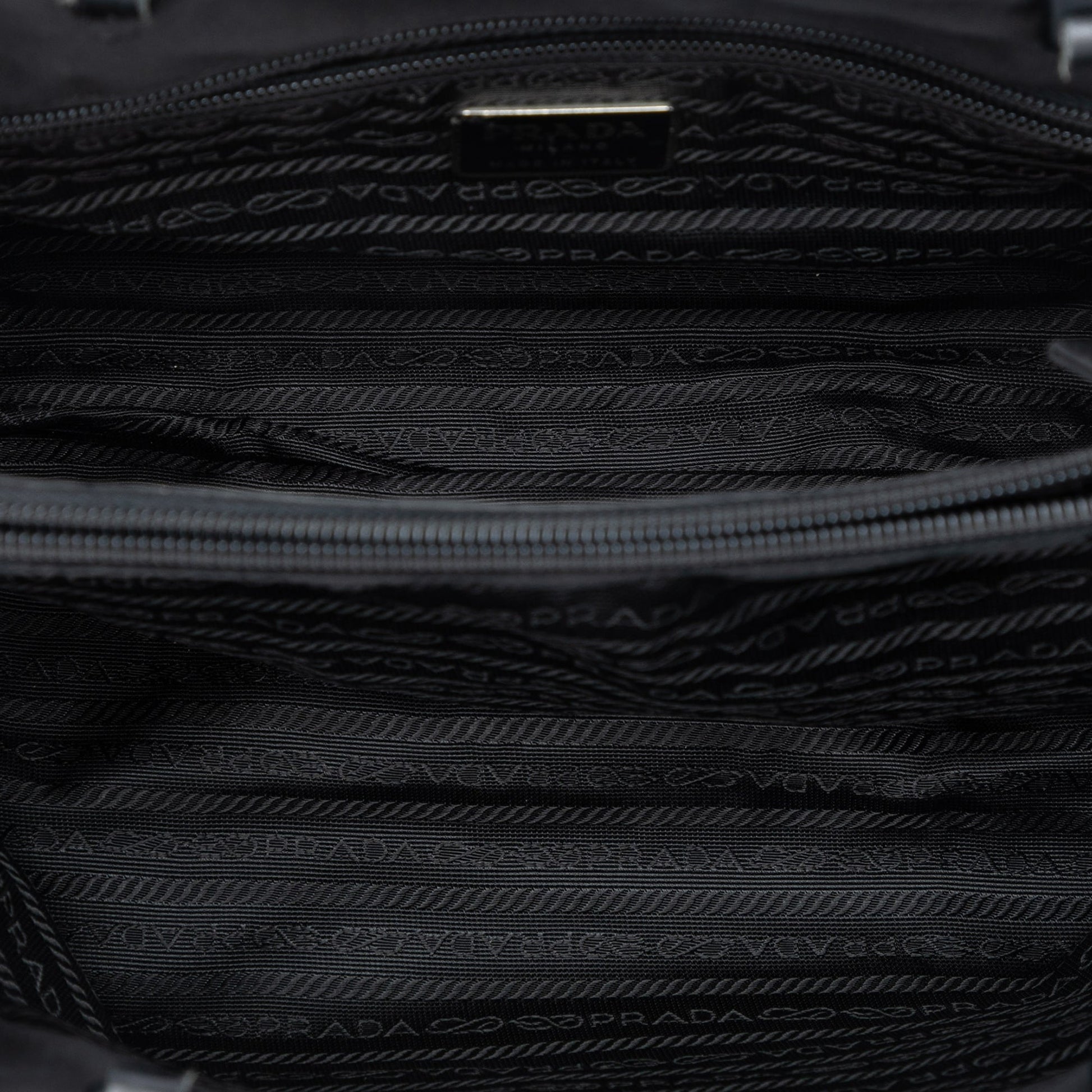 Prada Impuntu Tessuto Chain Tote