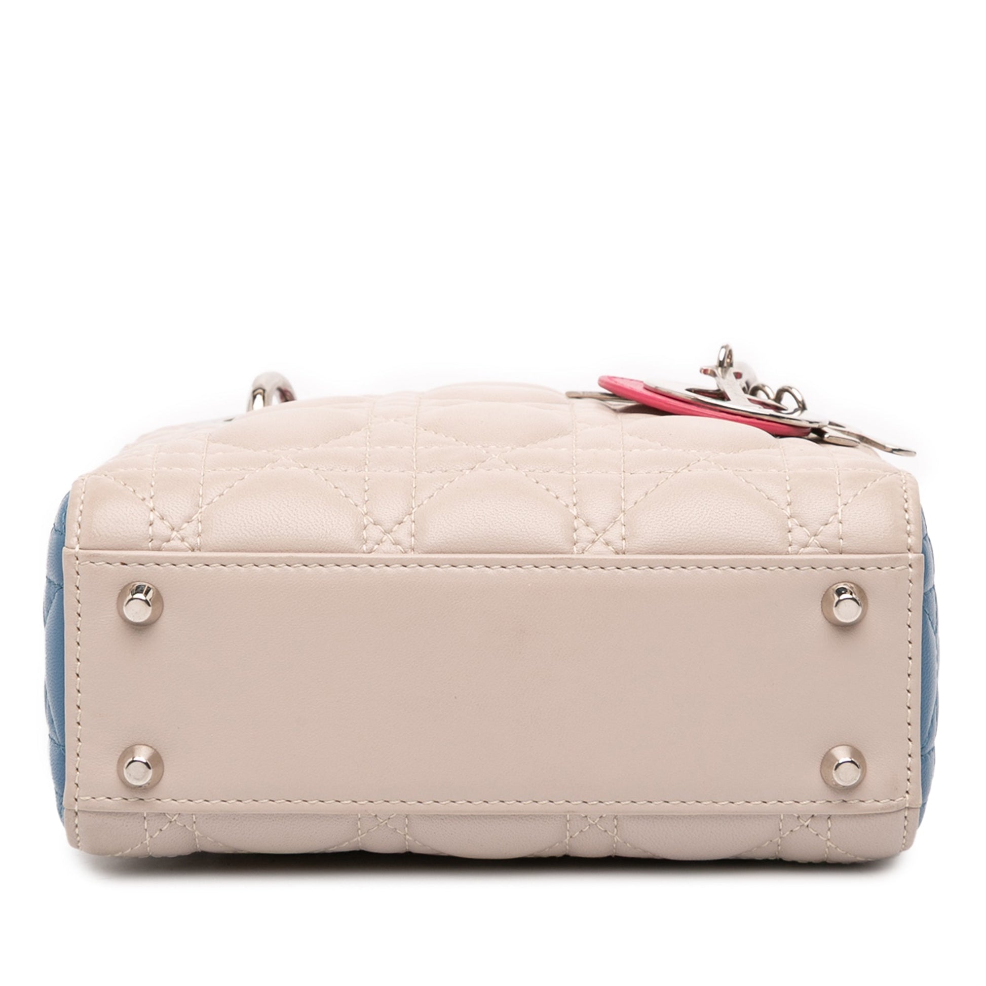 Dior Mini Tricolor Lambskin Cannage Lady Dior