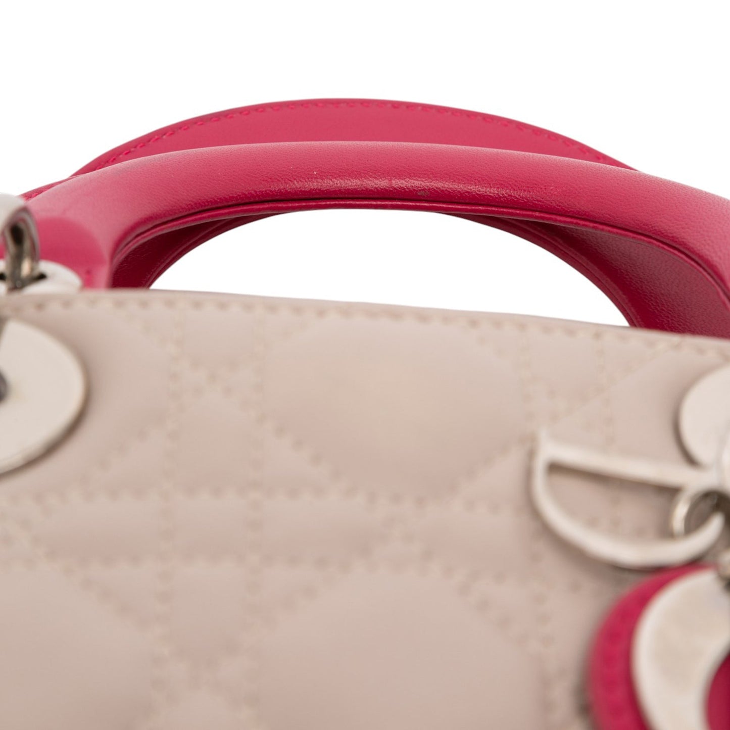 Dior Mini Tricolor Lambskin Cannage Lady Dior