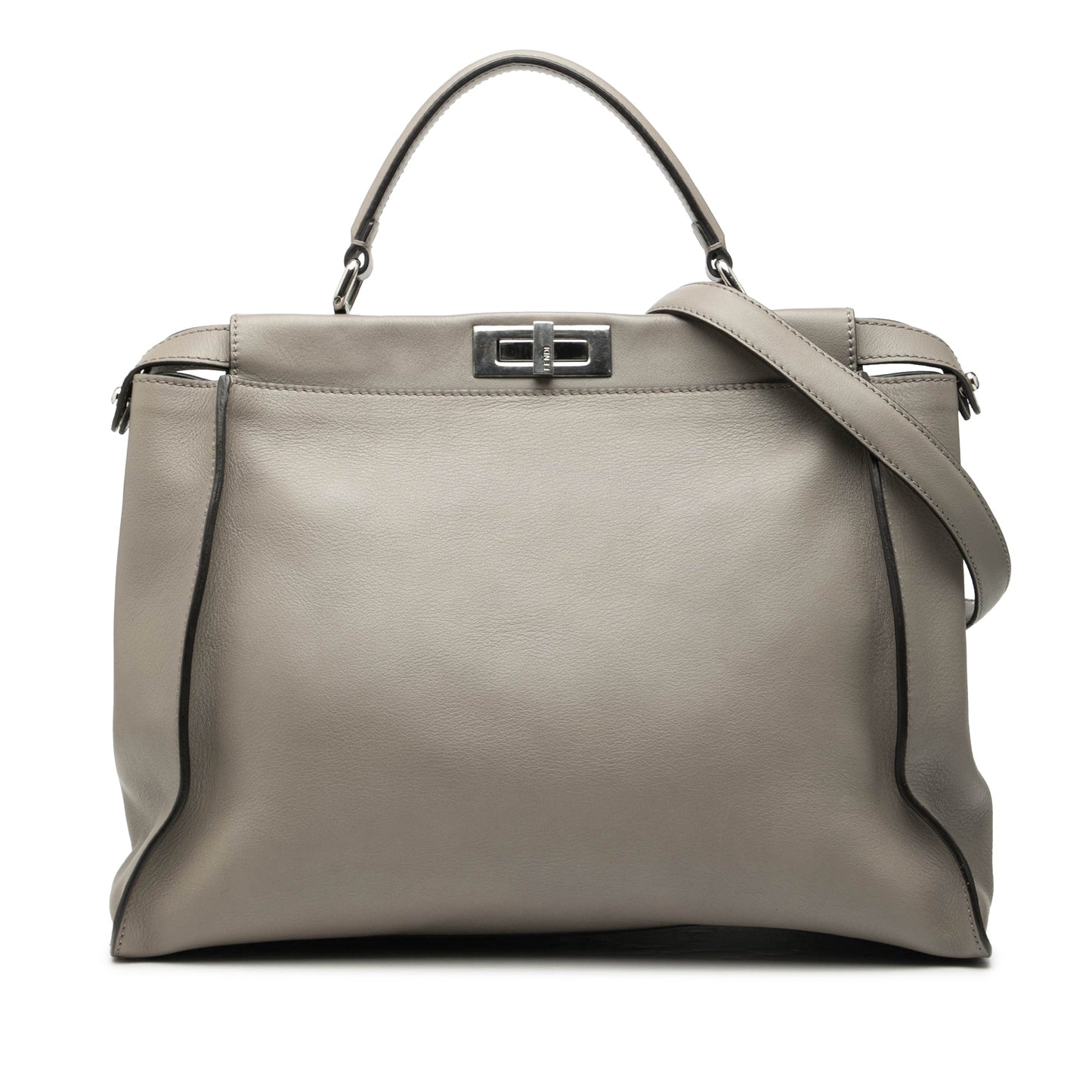 Fendi Large Leather Peekaboo Satchel