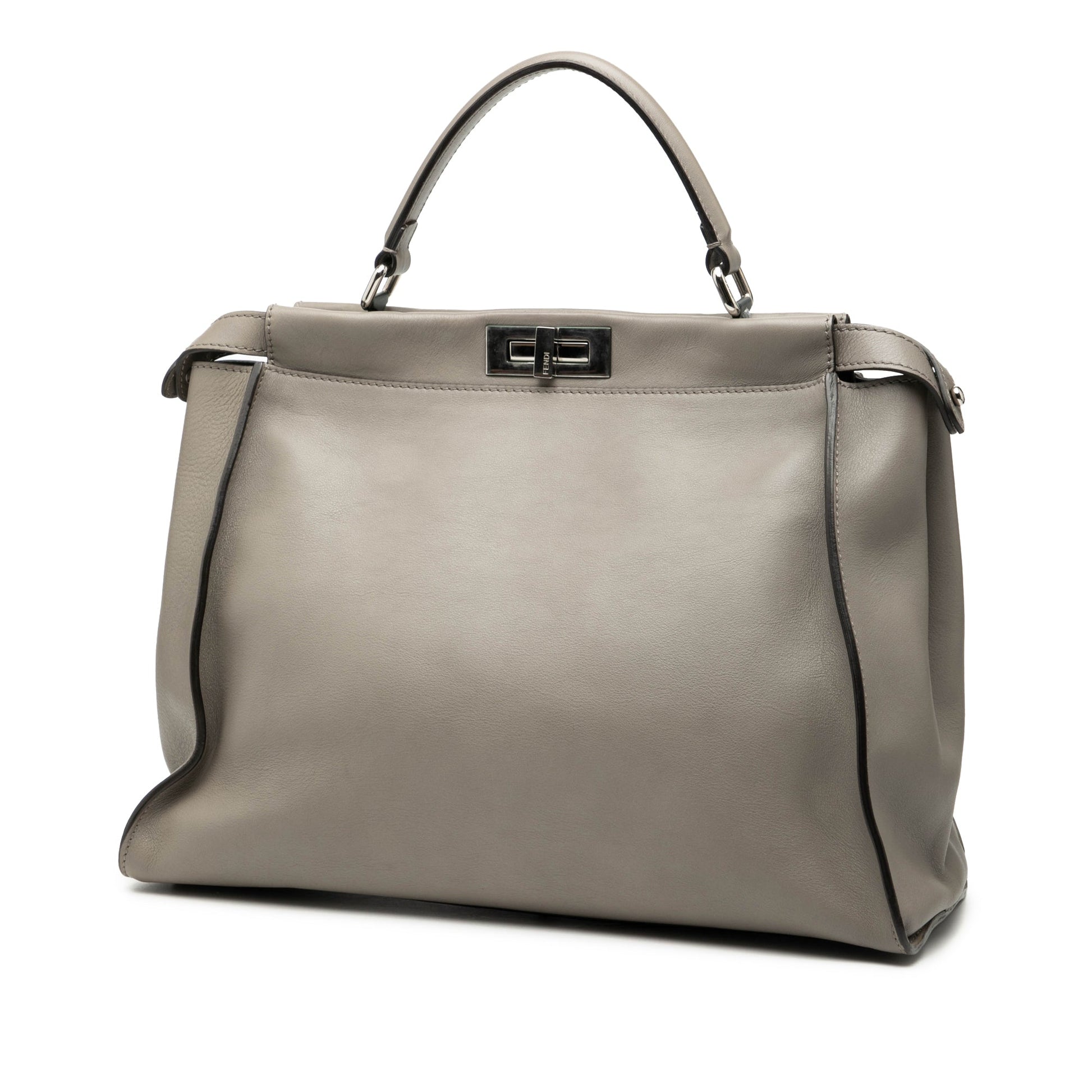 Fendi Large Leather Peekaboo Satchel