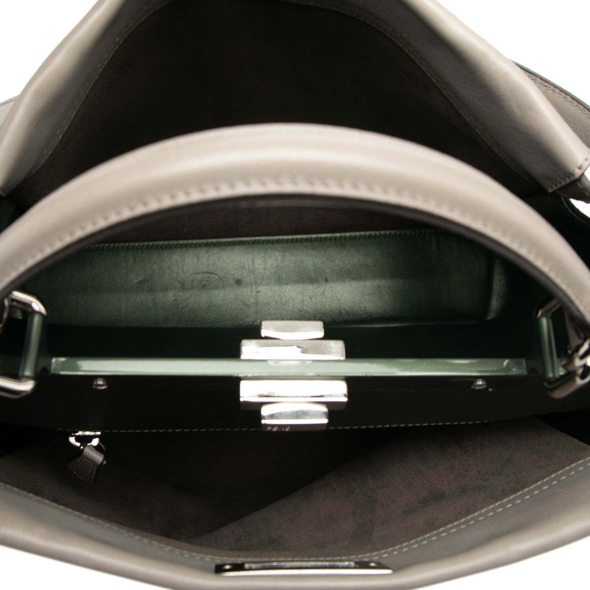Fendi Large Leather Peekaboo Satchel