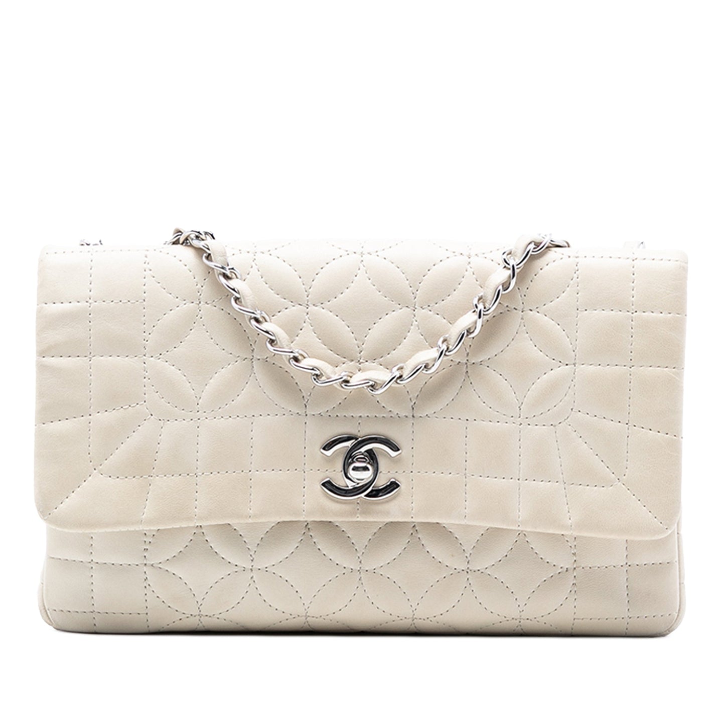 Chanel Quilted Lambskin Lady Graphic Flap
