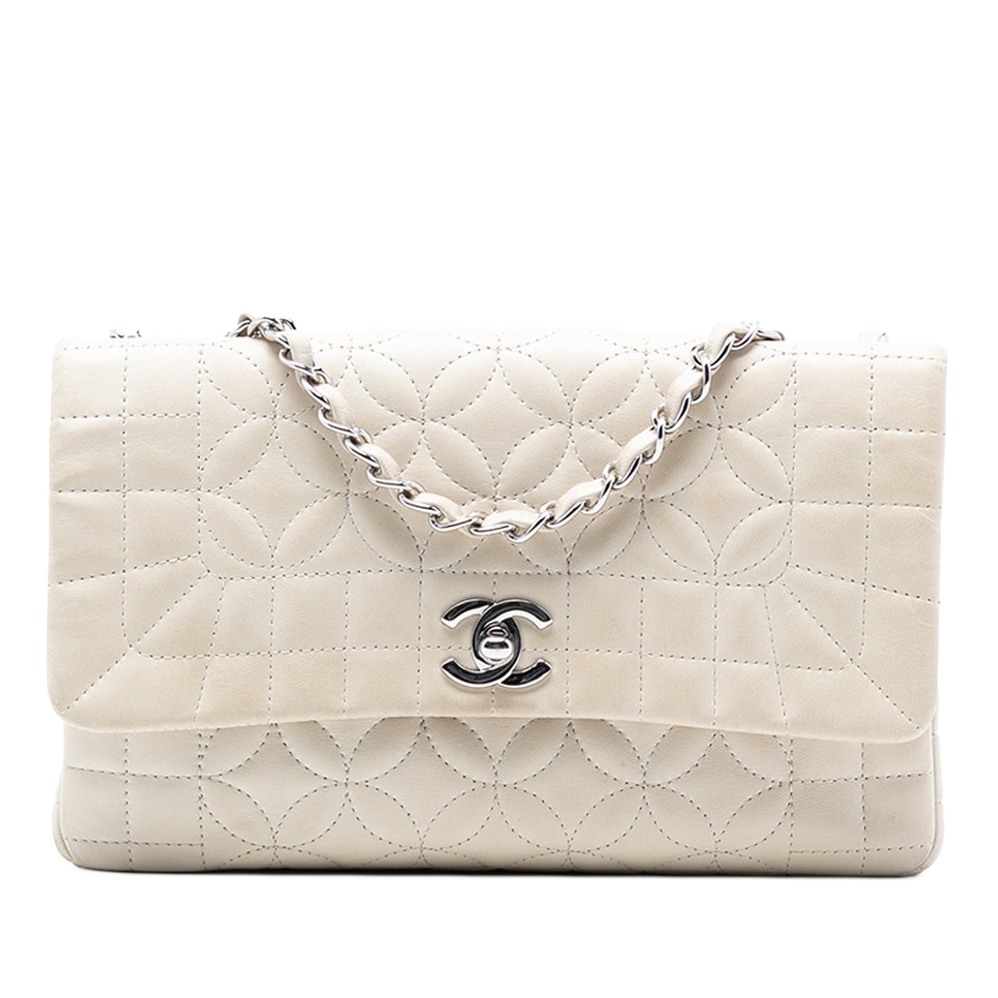 Chanel Quilted Lambskin Lady Graphic Flap