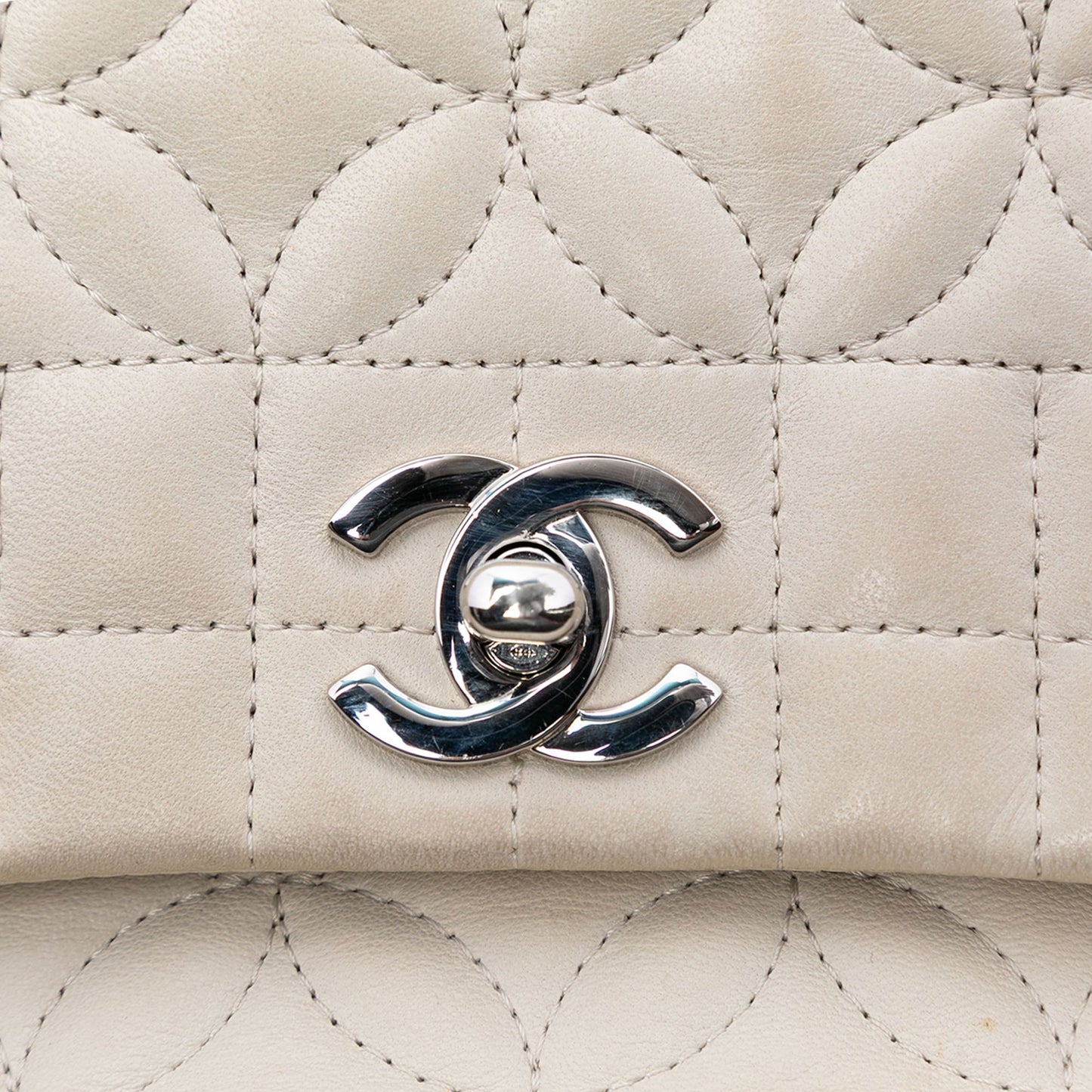 Chanel Quilted Lambskin Lady Graphic Flap