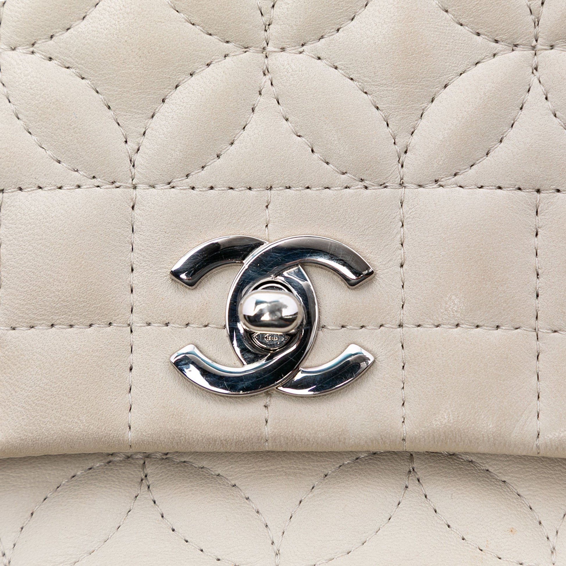 Chanel Quilted Lambskin Lady Graphic Flap
