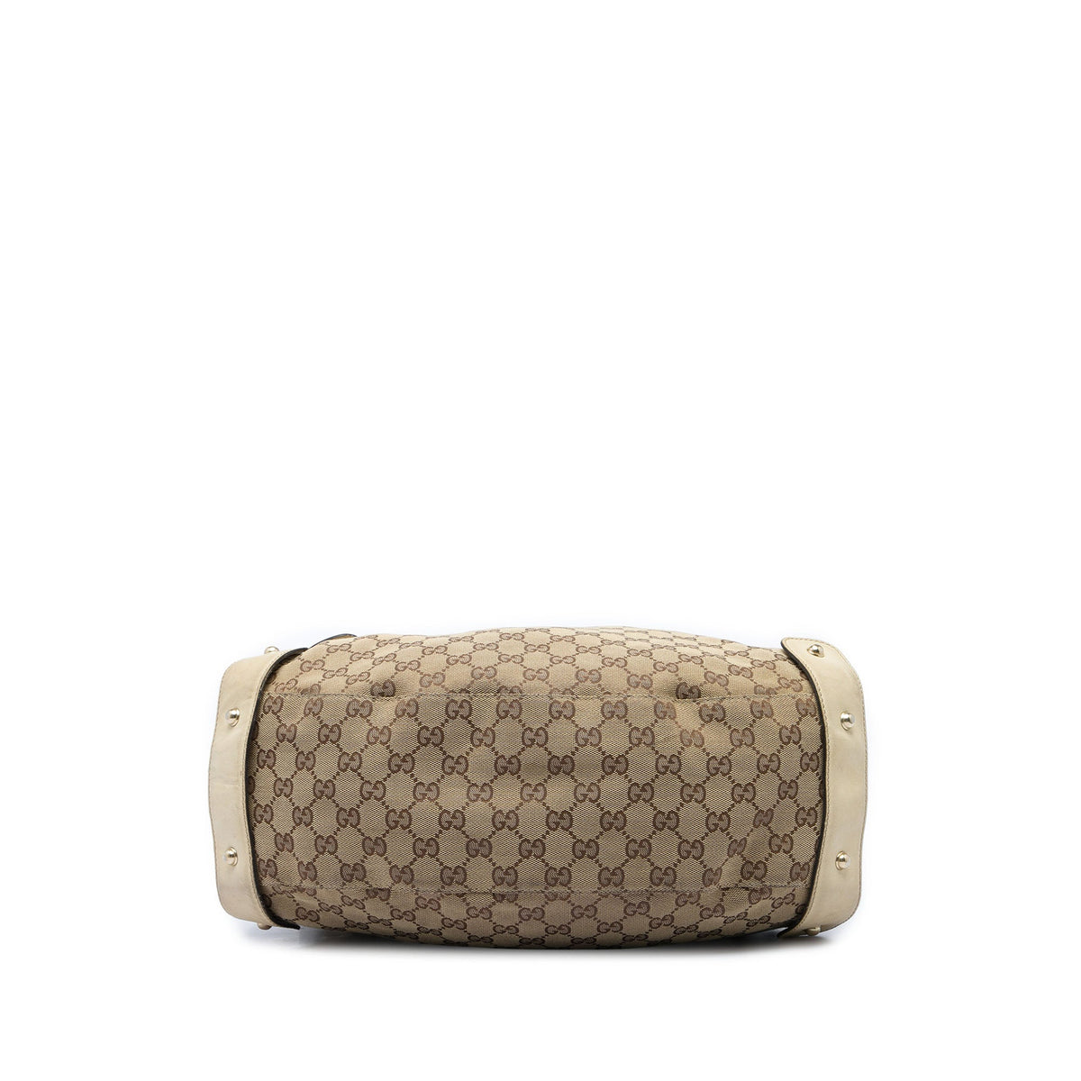 Gucci GG Canvas Horsebit Pelham Shoulder Bag — Beige
