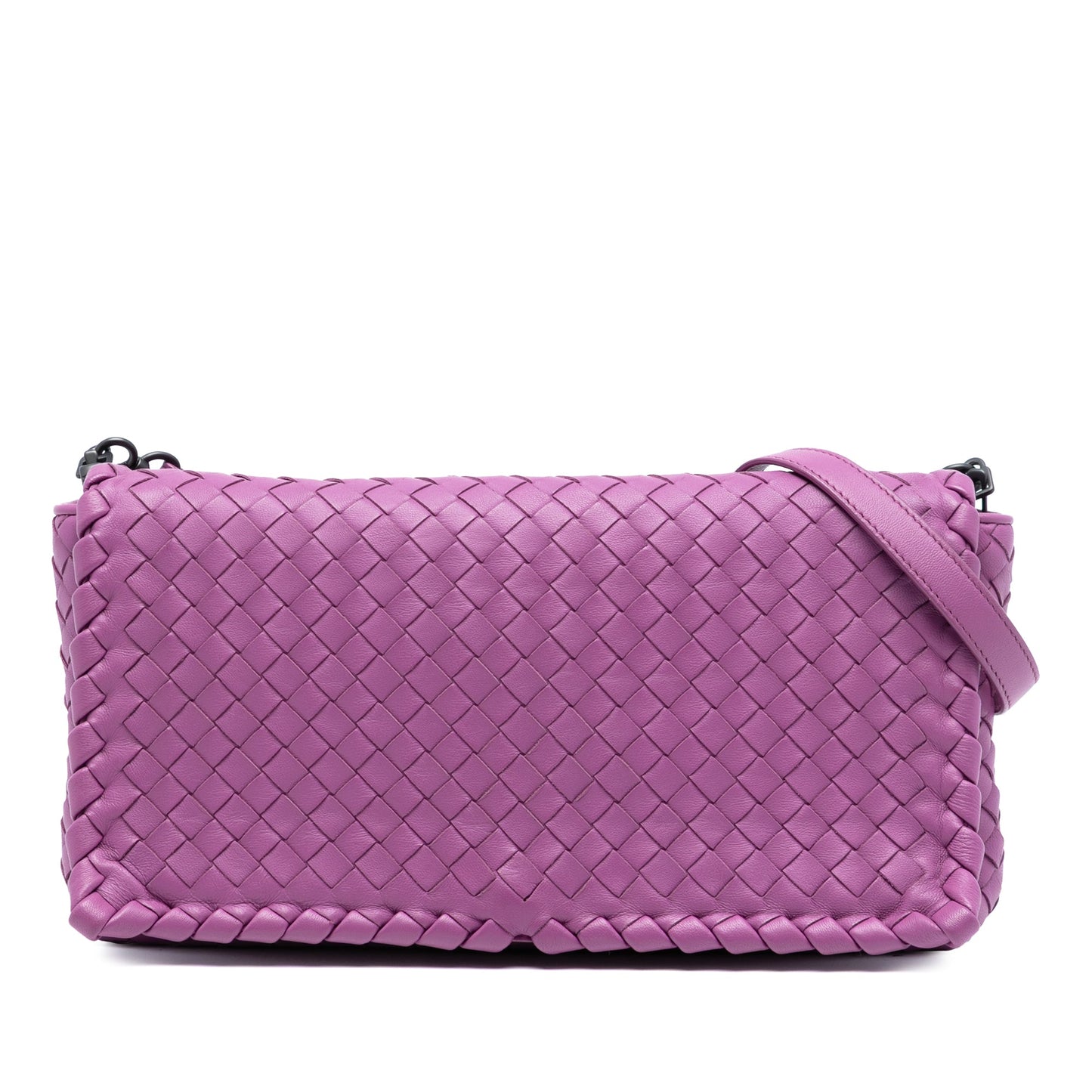 Bottega Veneta Nappa Intrecciato Dahlia Clutch Crossbody