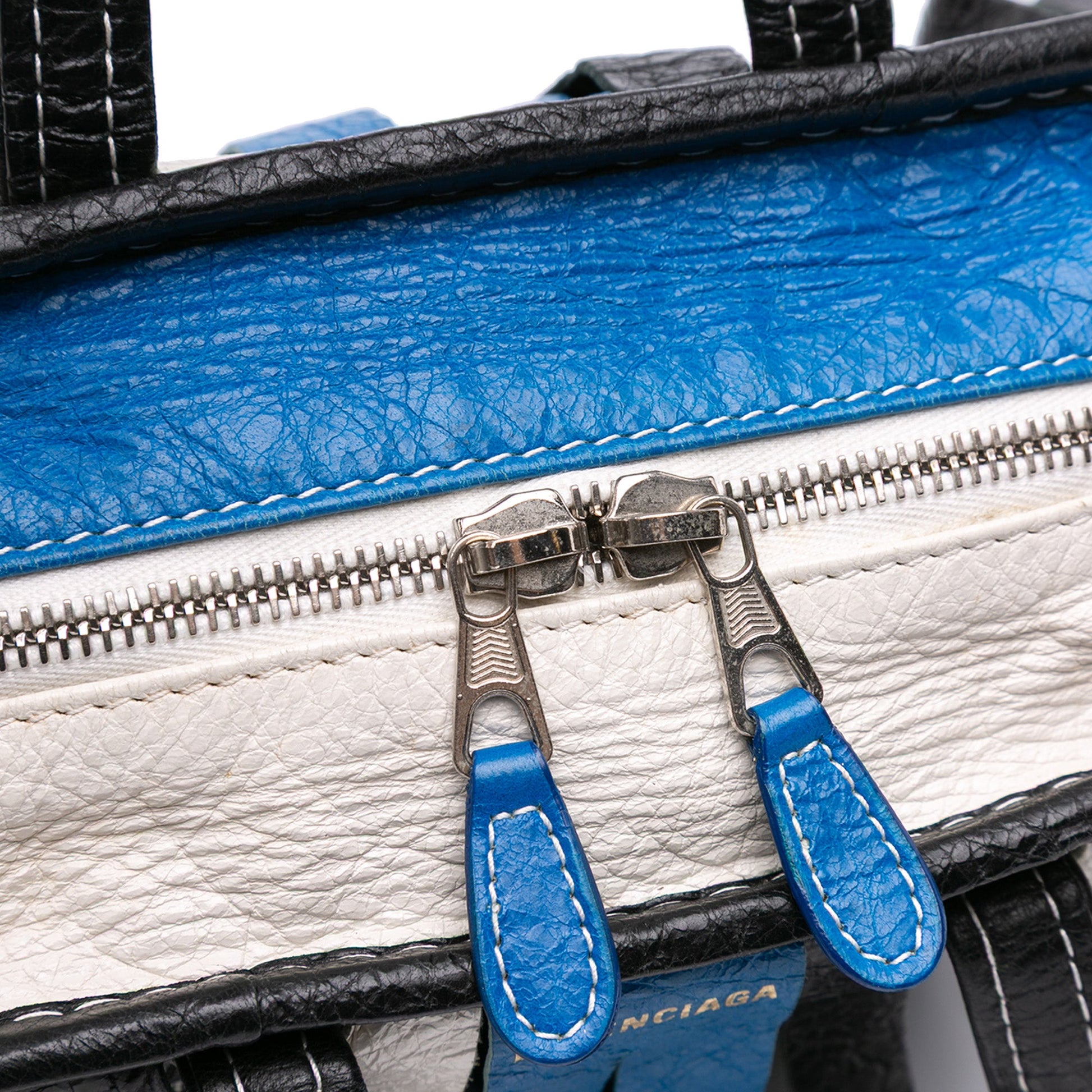 Balenciaga XXS Lambskin Fringe Bazar Shopper Satchel