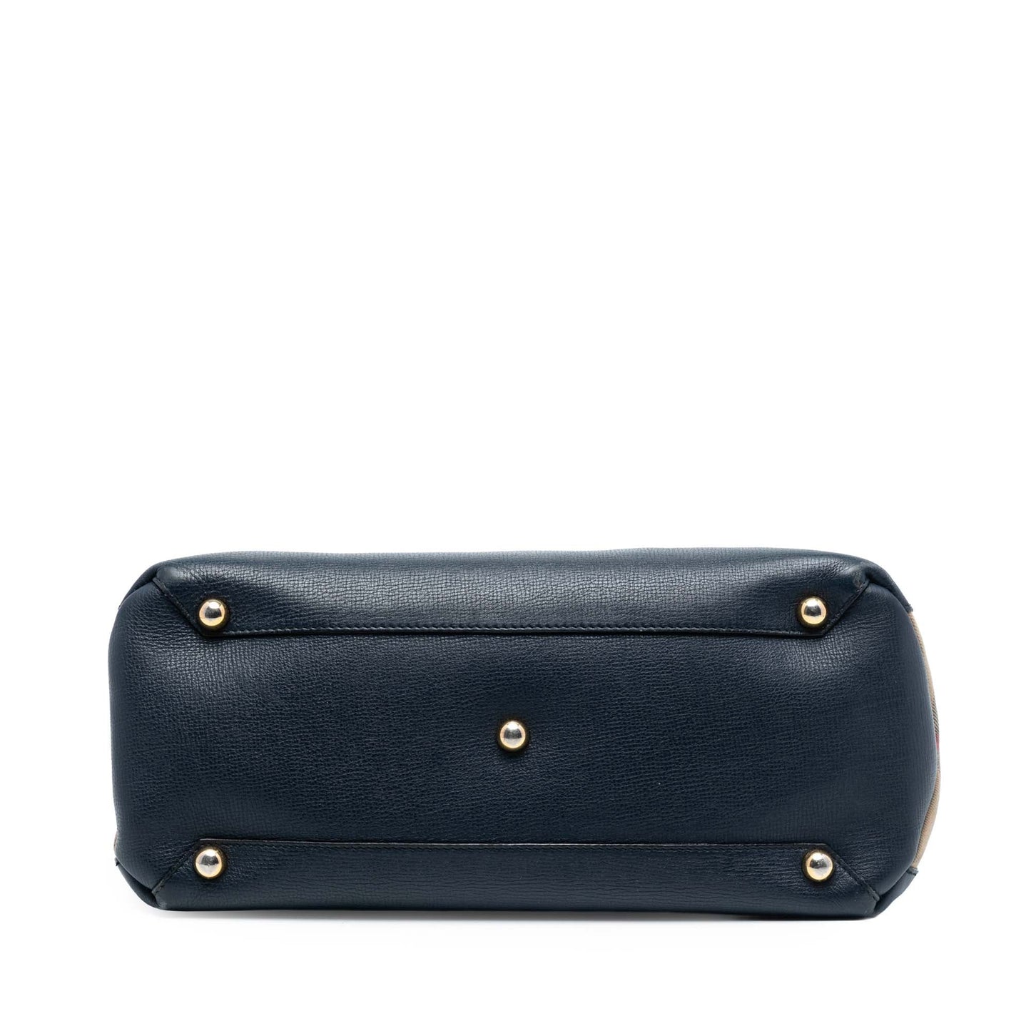 Burberry Medium Leather and House Check Banner Satchel